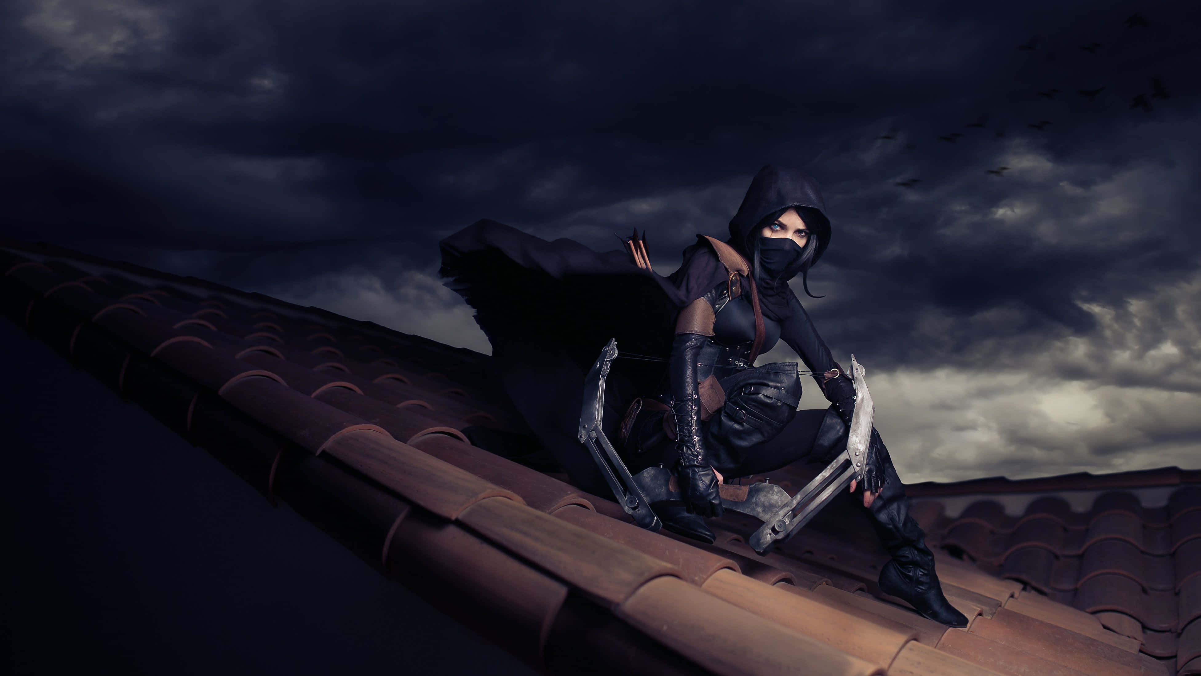 stealth games, ninja, dark gear, 4K Desktop Wallpaper