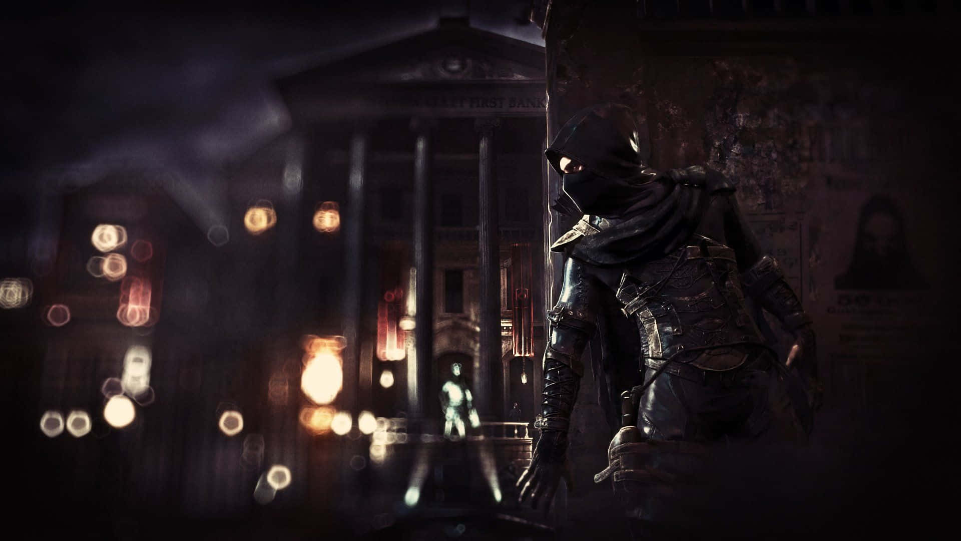 Stealth Games, masked assassin, dark armor, Full HD Desktop Wallpaper