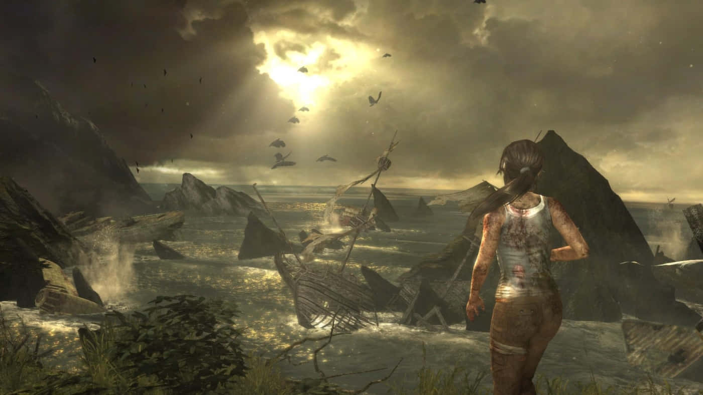 Stealth Games, rocky shore, shipwreck, HD Desktop Wallpaper