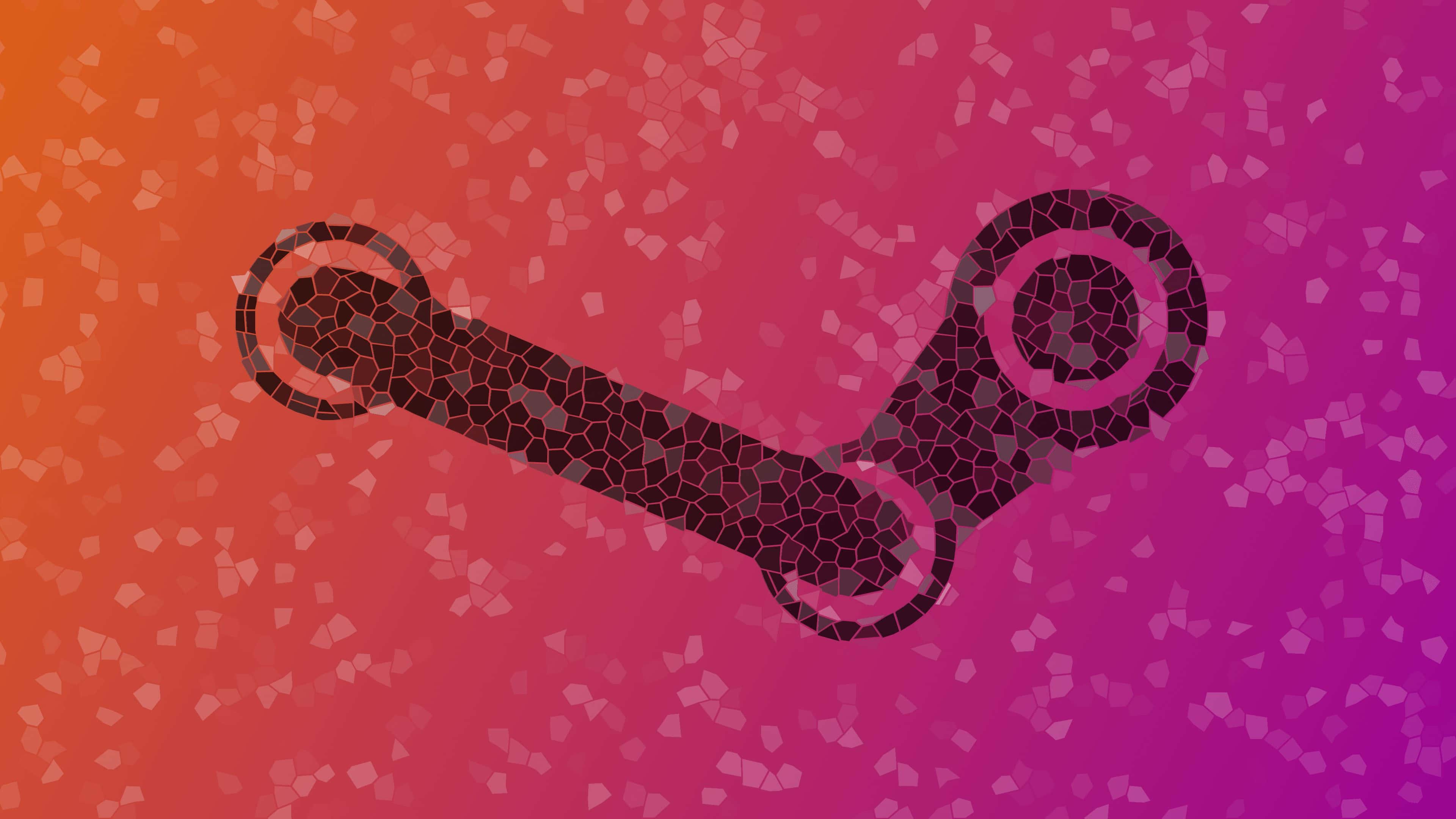 Steam, Steam logo, mosaic tiles, 4K Desktop Wallpaper