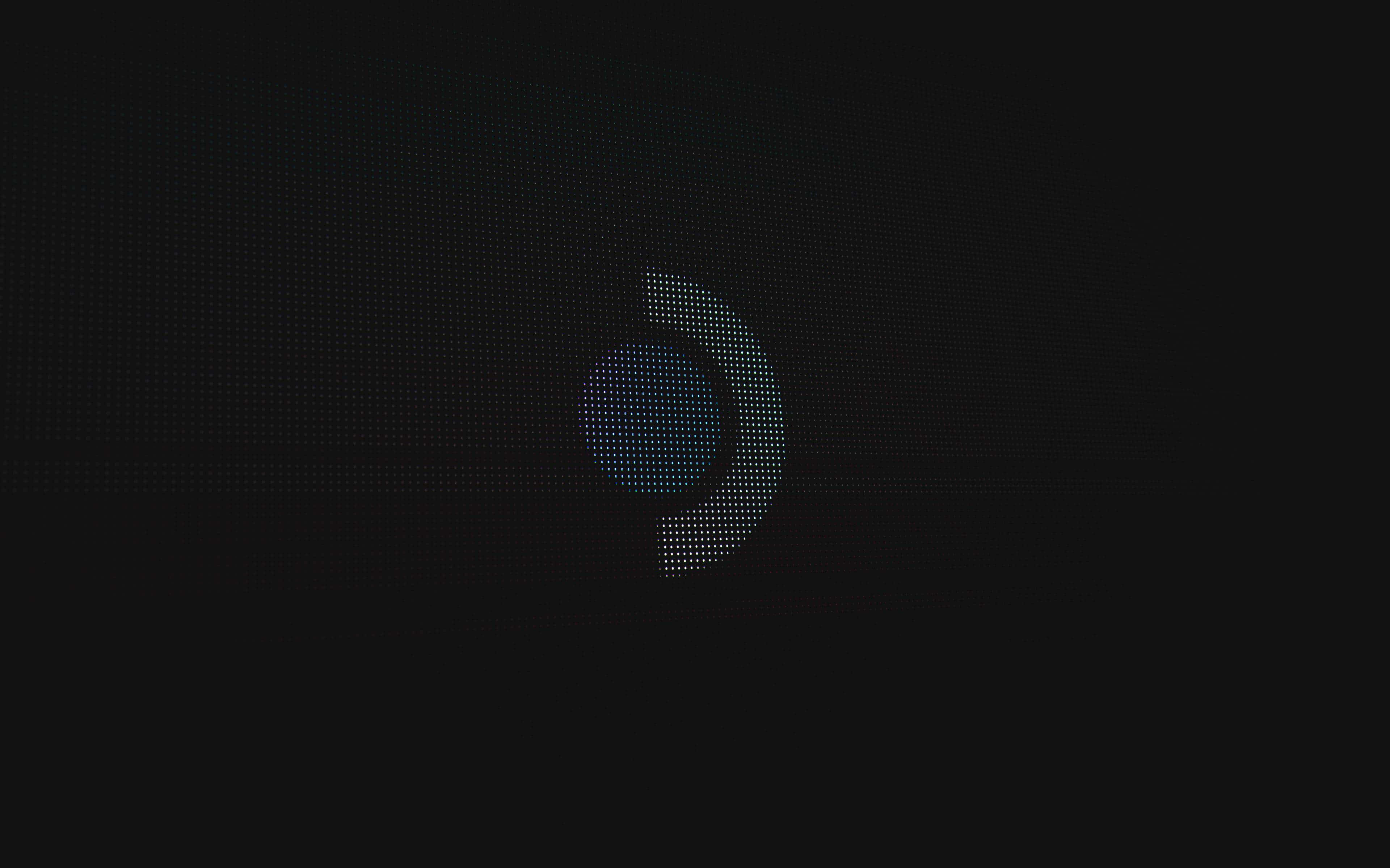Steam Deck, startup screen, glowing blue dots, 4K Desktop Wallpaper