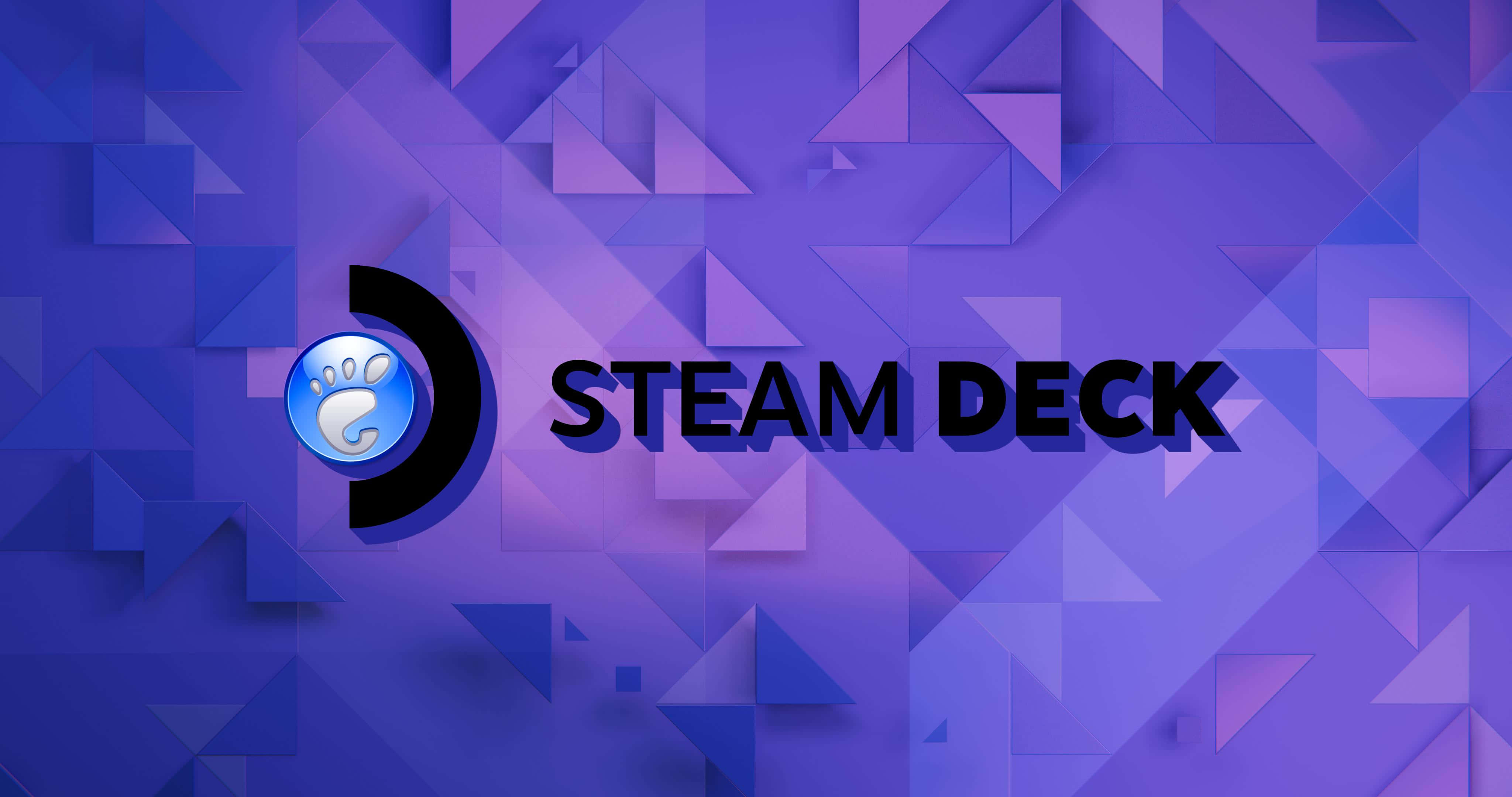 Steam Deck, Steam Deck logo, vibrant purple, 4K Desktop Wallpaper