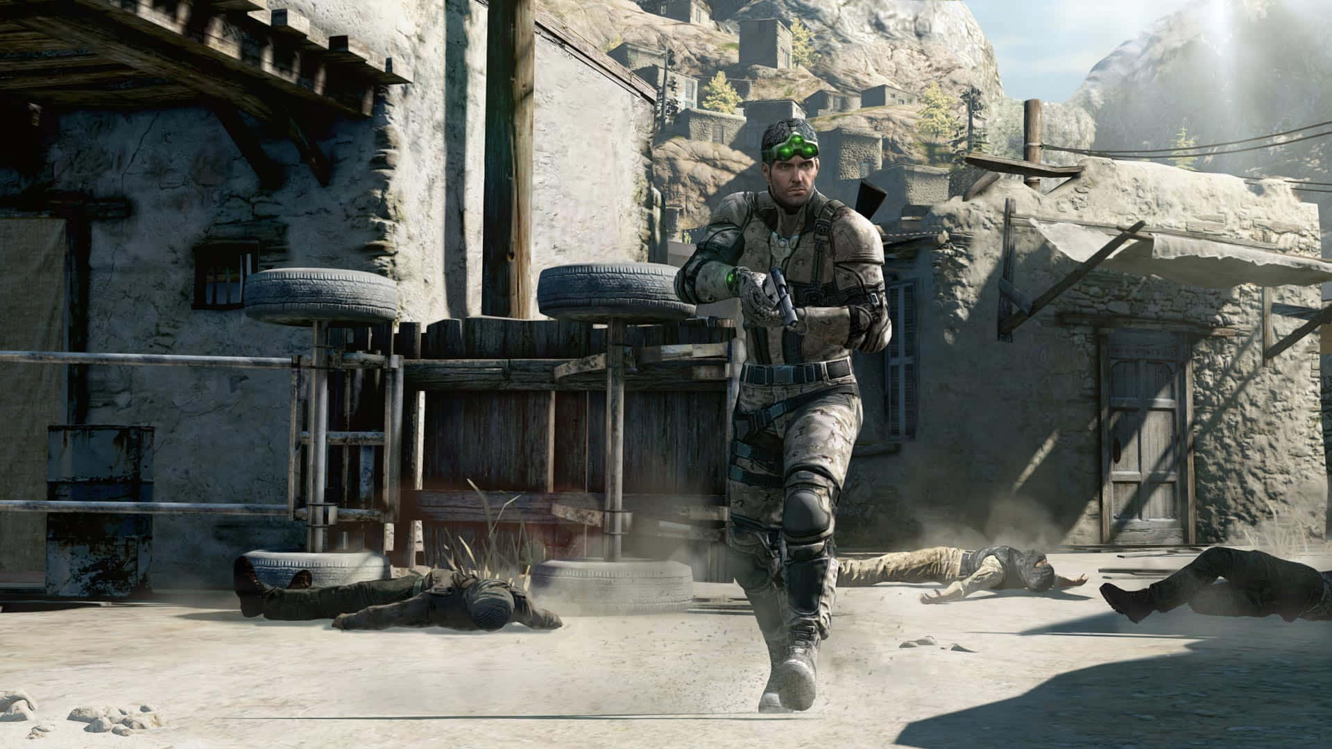 Steam Games, tactical gear, dusty village, Full HD Desktop Wallpaper