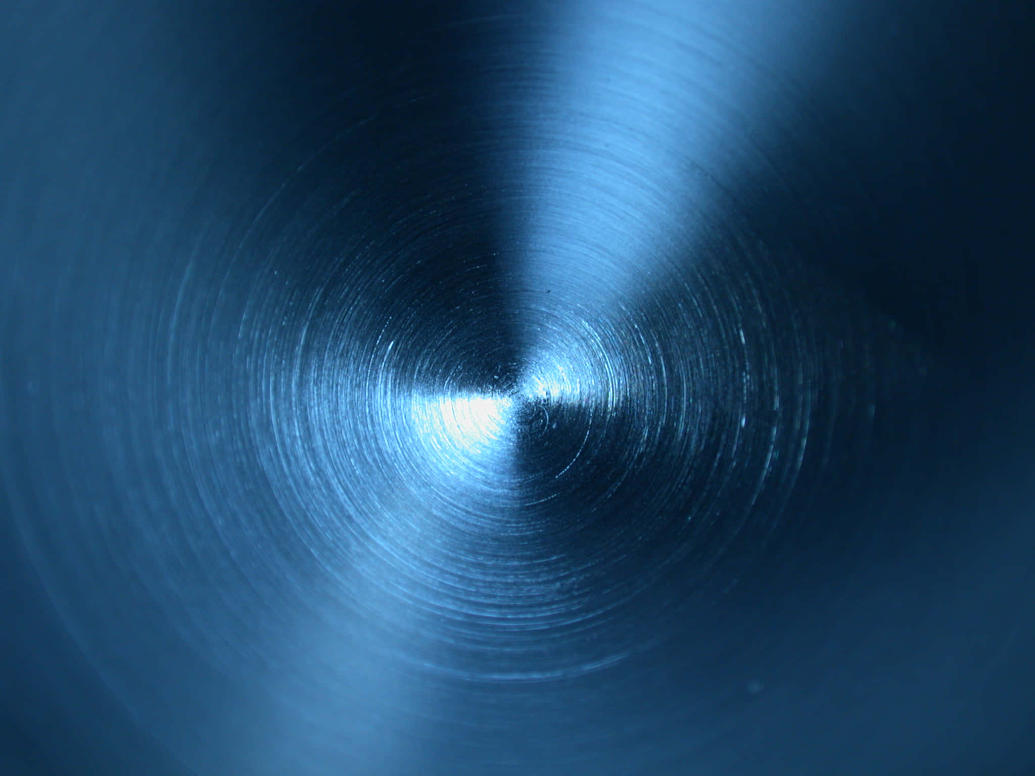 Steel Blue, brushed metal surface, concentric circular grooves, Full HD Desktop Wallpaper