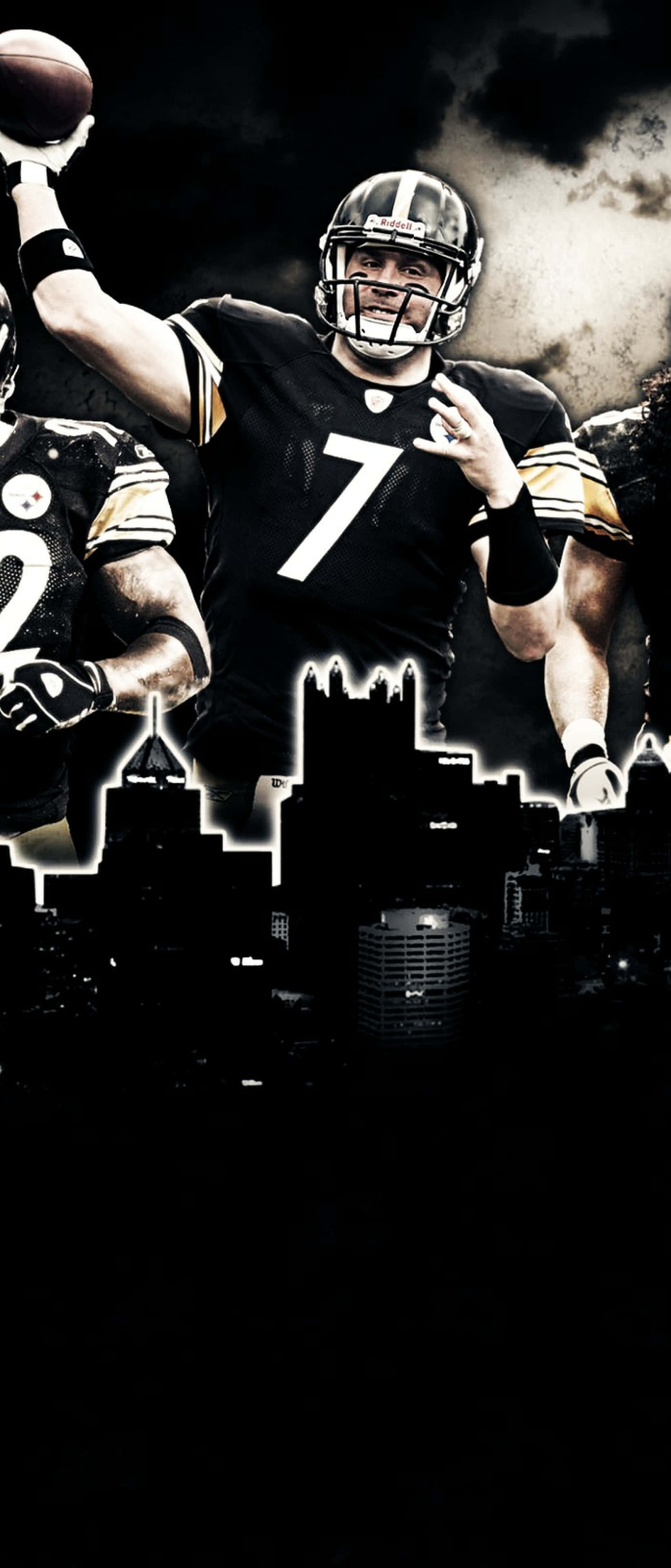 Steelers, iPhone, black and gold uniform, 4K Phone Wallpaper