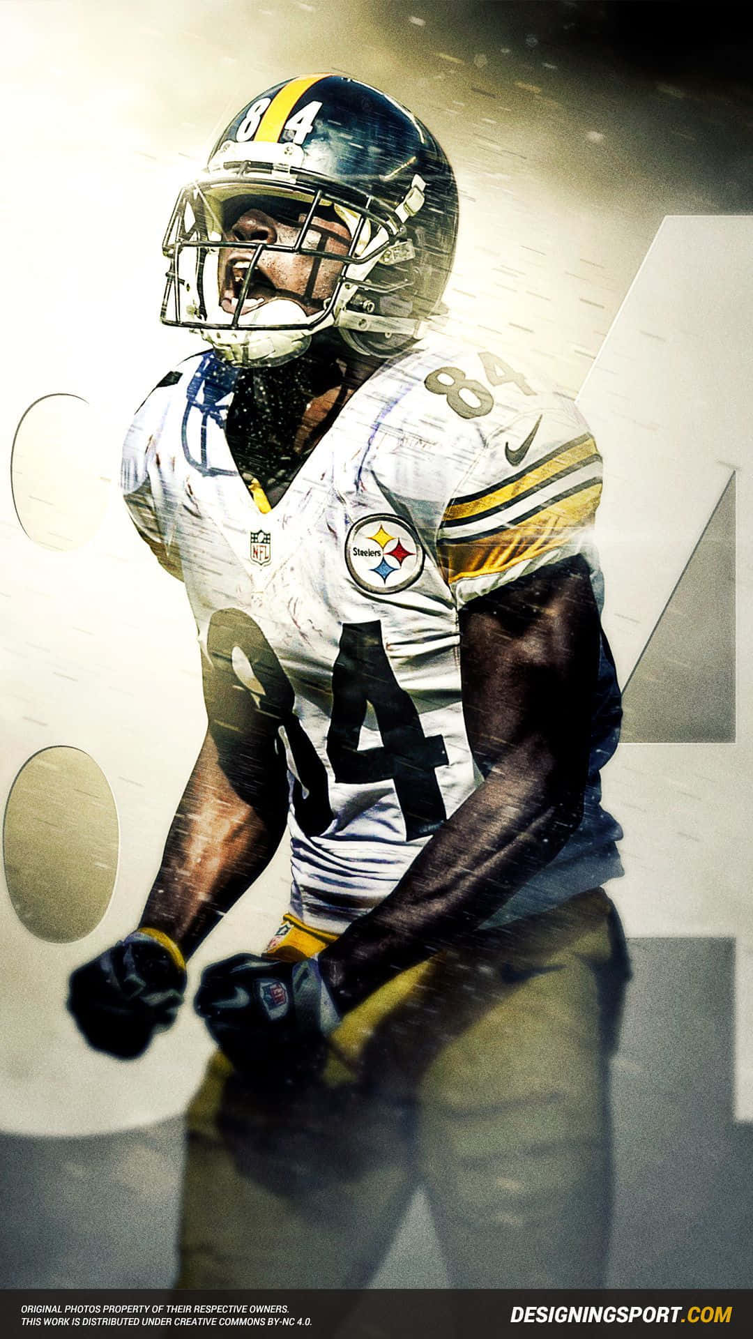 Steelers, iPhone, number 84, Full HD Phone Wallpaper