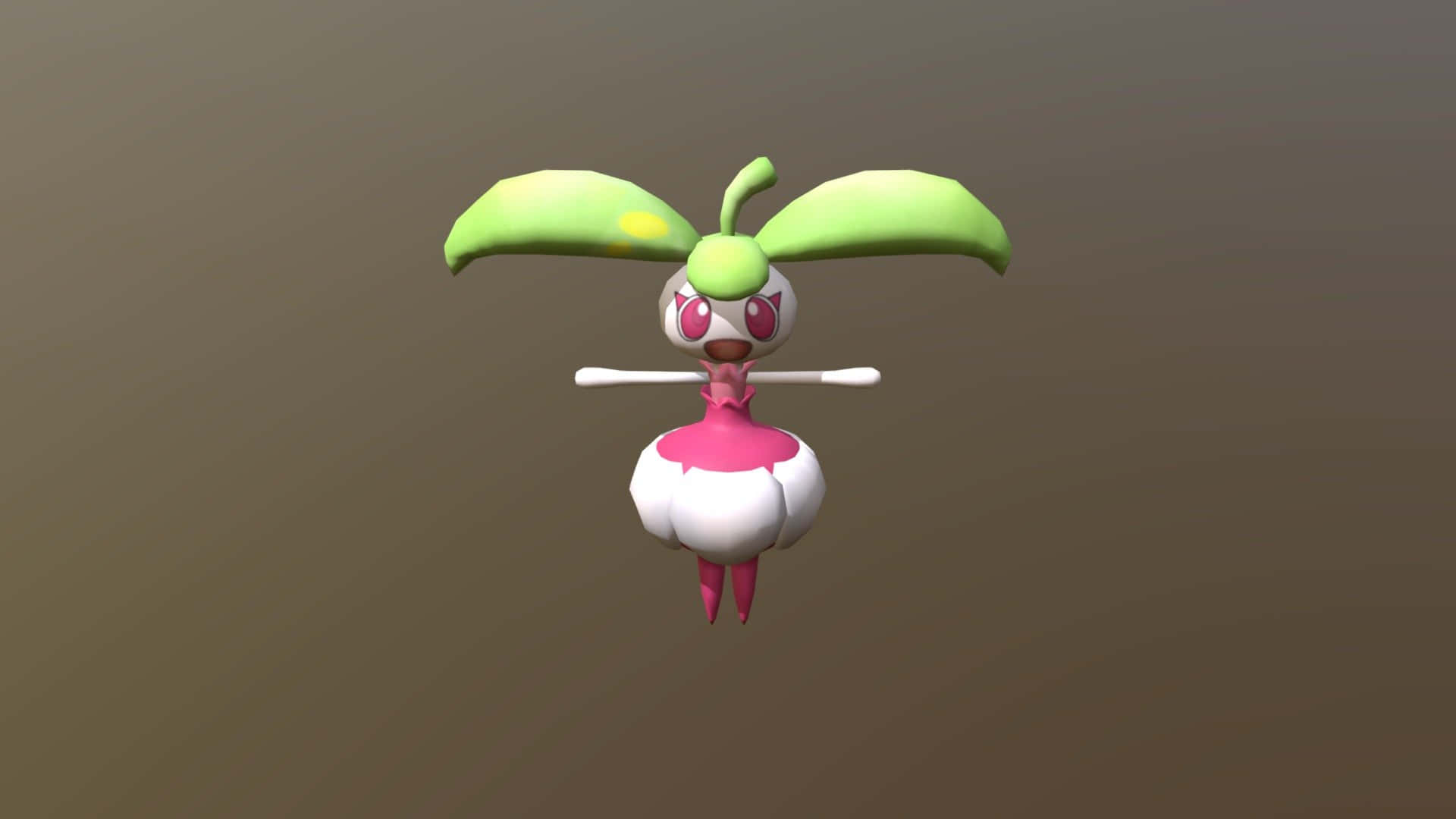 Steenee, 3d-rendered, green leaf-like wings, Full HD Desktop Wallpaper