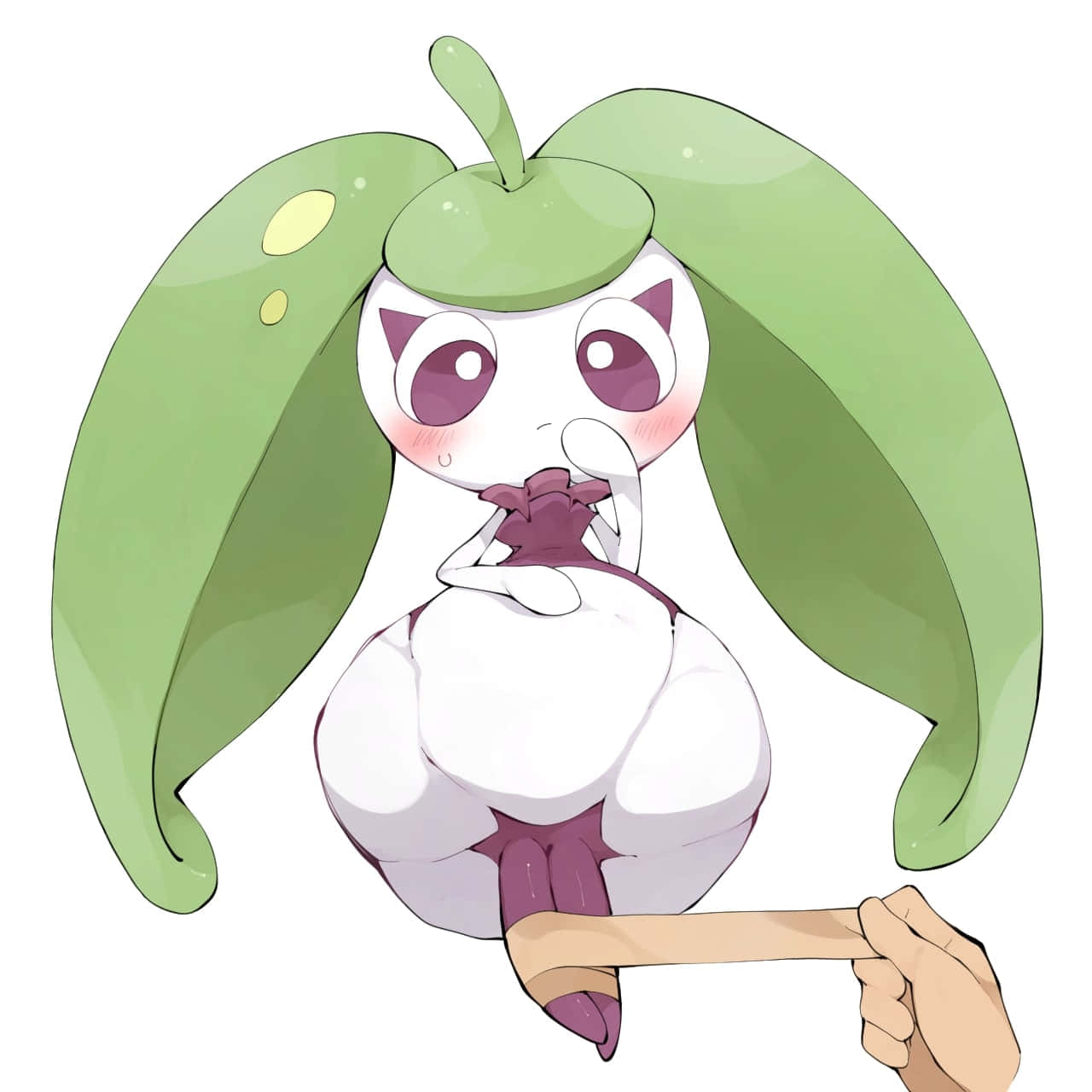Steenee, anime-style, apple-like creature, HD Desktop Wallpaper