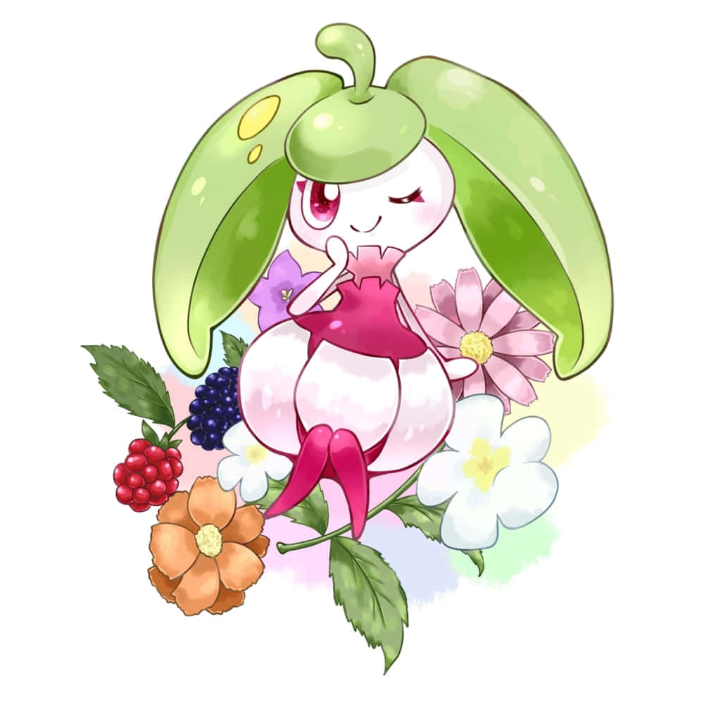 Steenee, green leaf ears, pink dress, SD Desktop Wallpaper