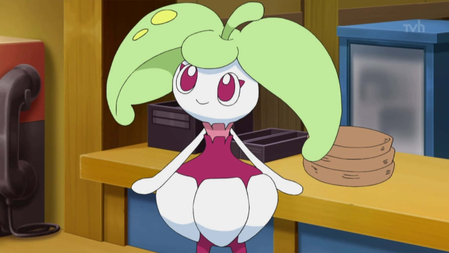 Steenee, sparkling eyes, leafy green hair, HD Desktop Wallpaper