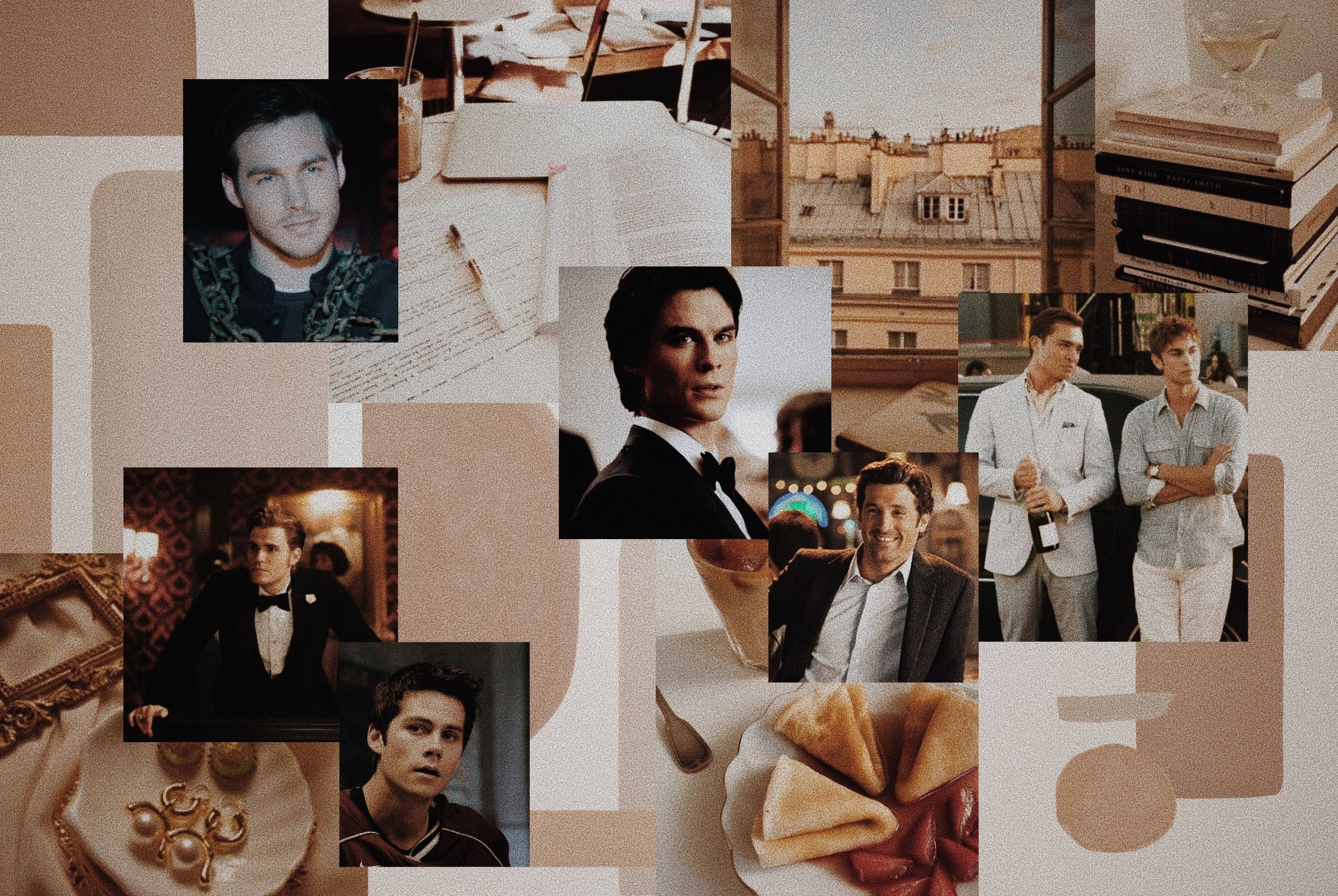 Stefan Salvatore, actor photos, books, 2K Desktop Wallpaper