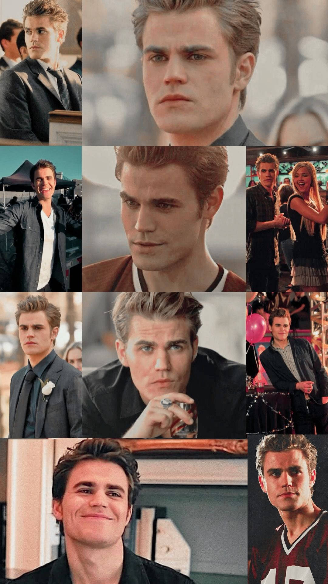 Stefan Salvatore, styled hair, formal wear, Full HD Phone Wallpaper
