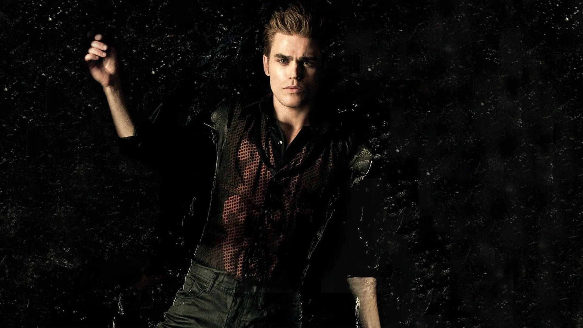 Stefan Salvatore, spiky hair, intense gaze, Full HD Desktop Wallpaper