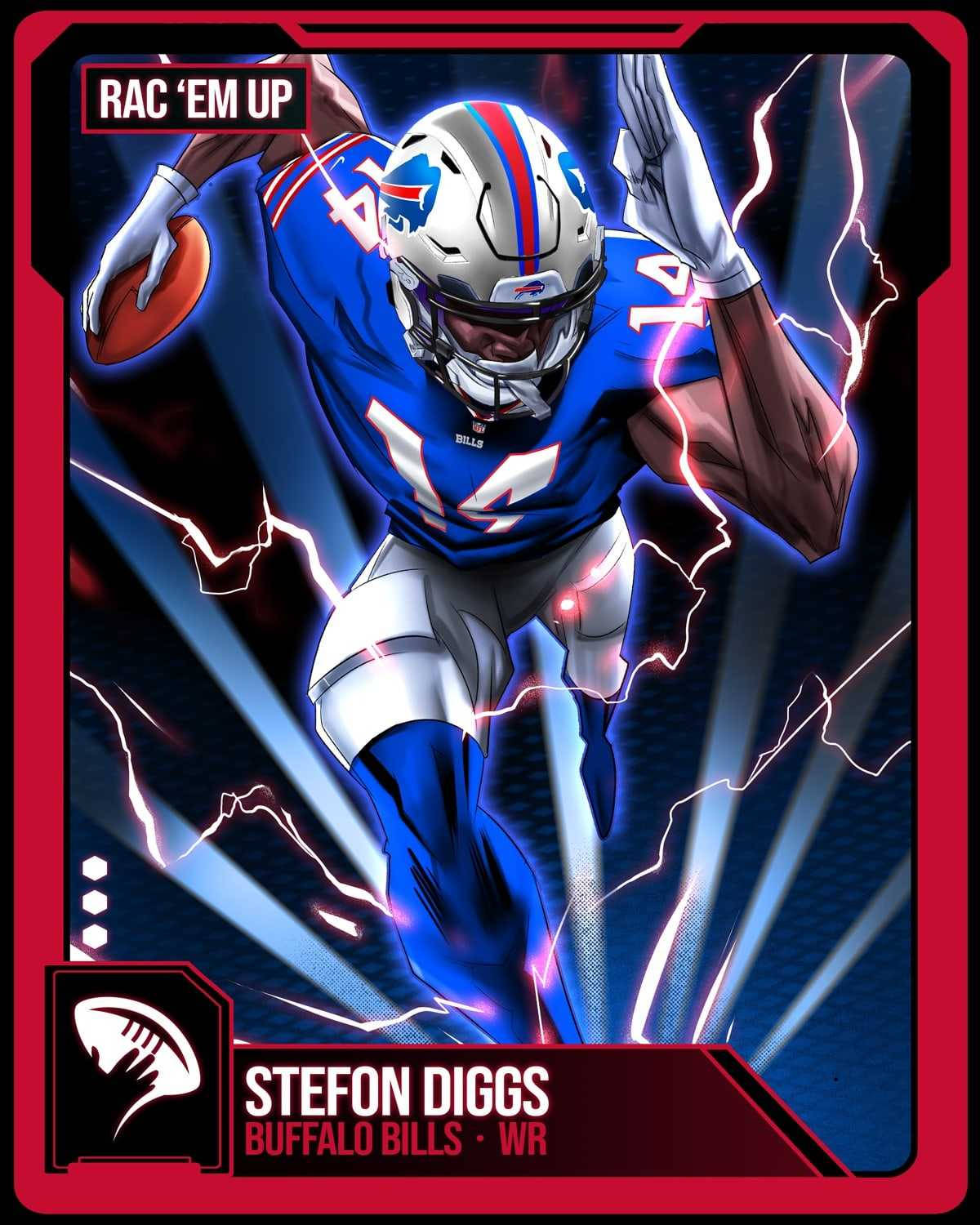 Stefon Diggs, blue Bills uniform, football, HD Phone Wallpaper
