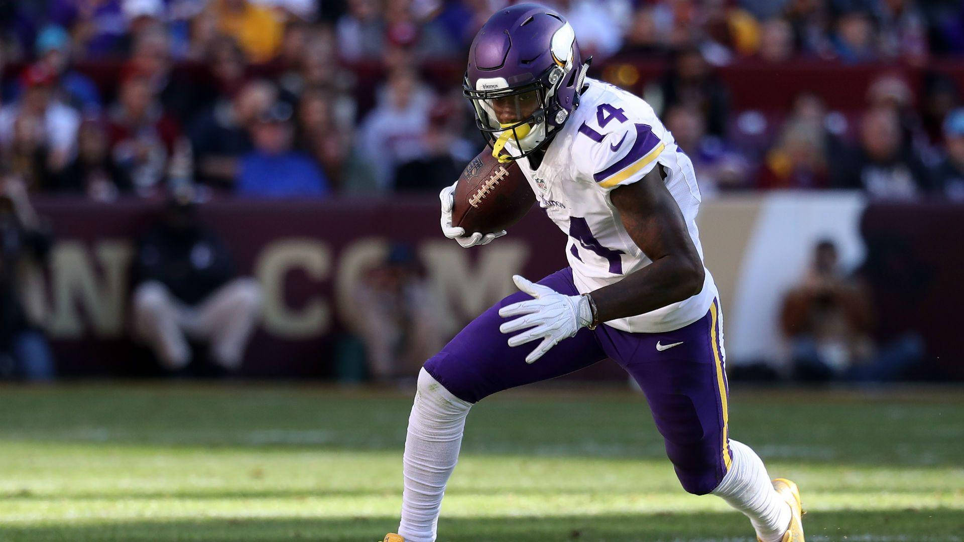 Stefon Diggs, 2015 NFL Draft, purple and white uniform, Full HD Desktop Wallpaper