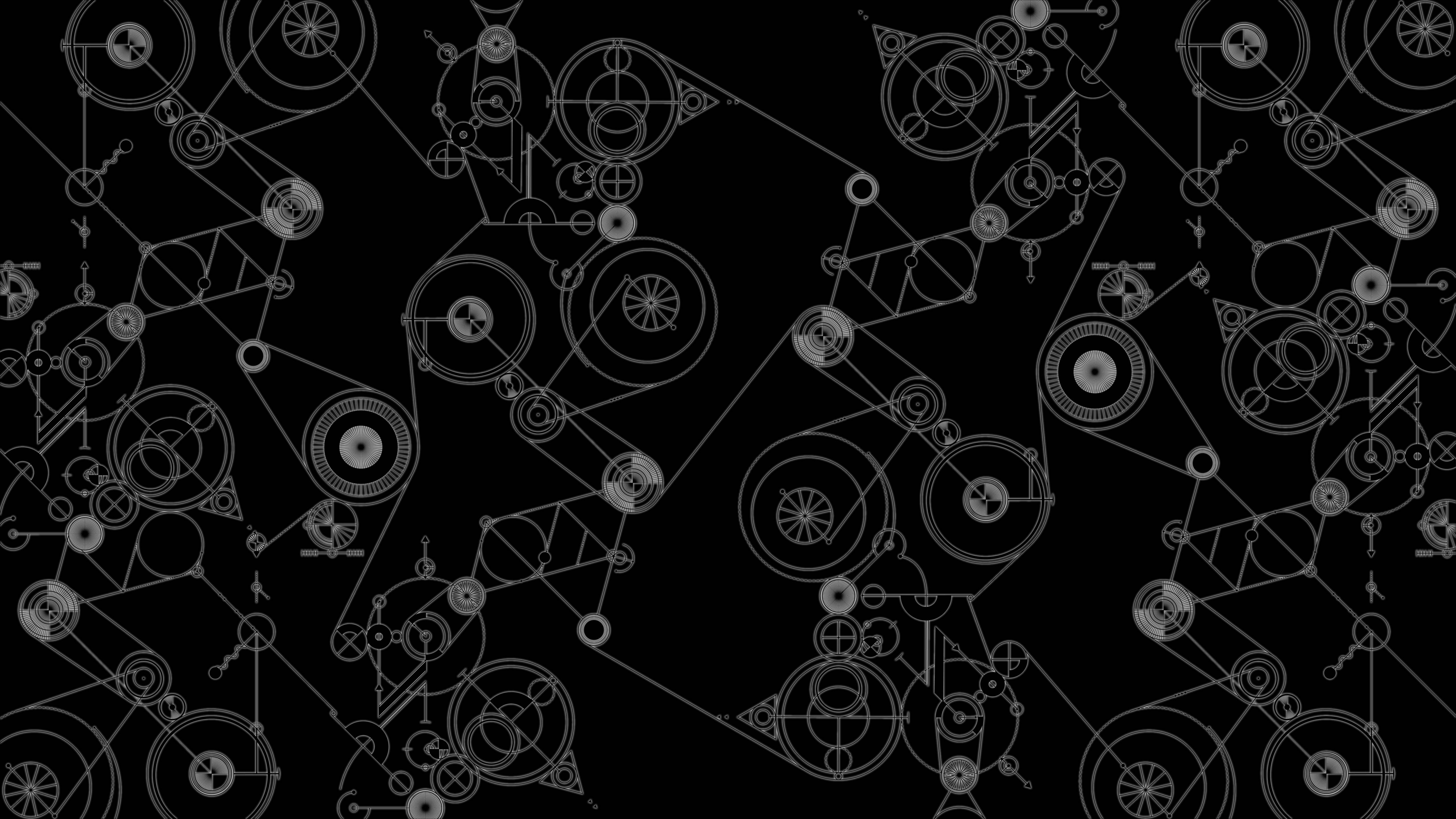 Steins Gate, white mechanical gears, cogs, 5K Desktop Wallpaper