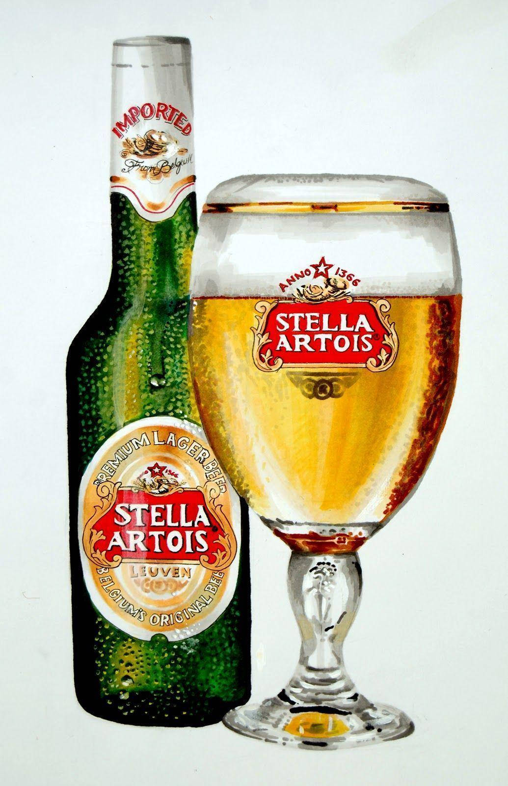 Stella Artois, chilled Stella Artois lager beer, bottle, HD Phone Wallpaper