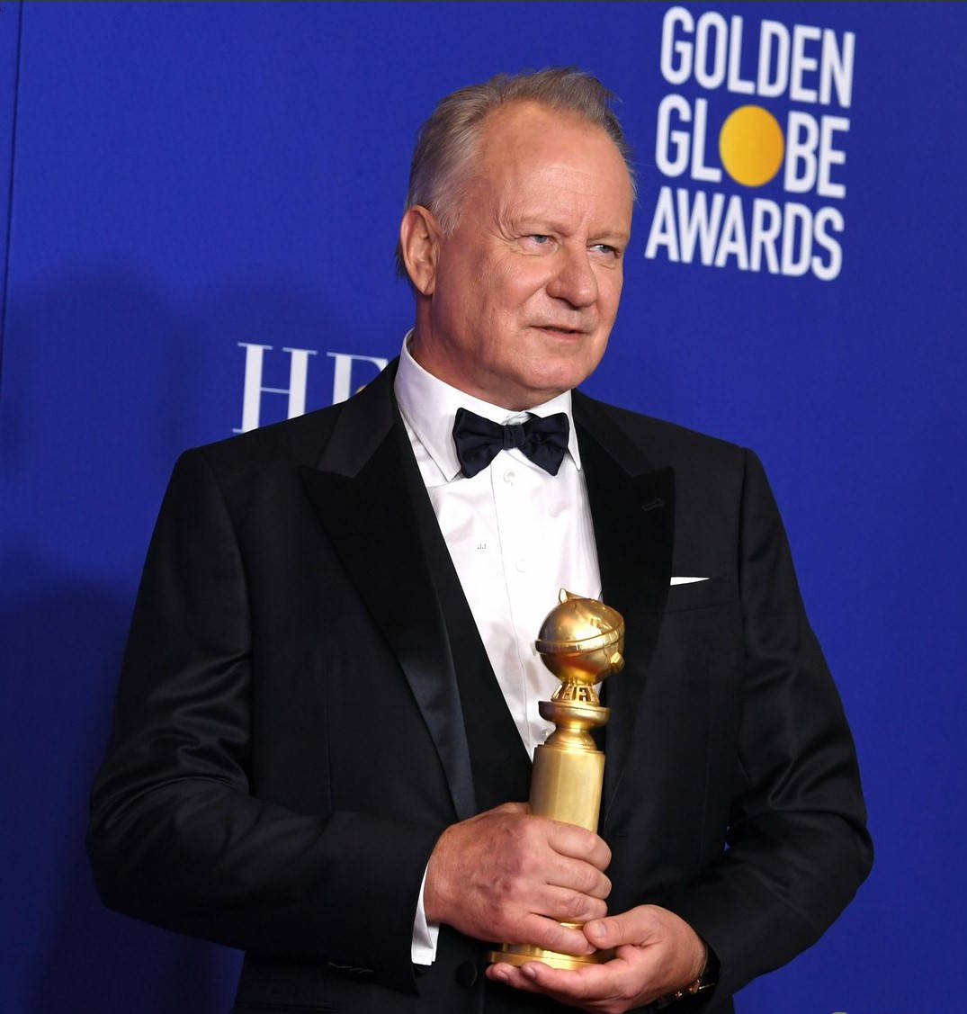 Stellan Skarsgård, 77th Golden Globe Awards, black tuxedo, SD Phone Wallpaper