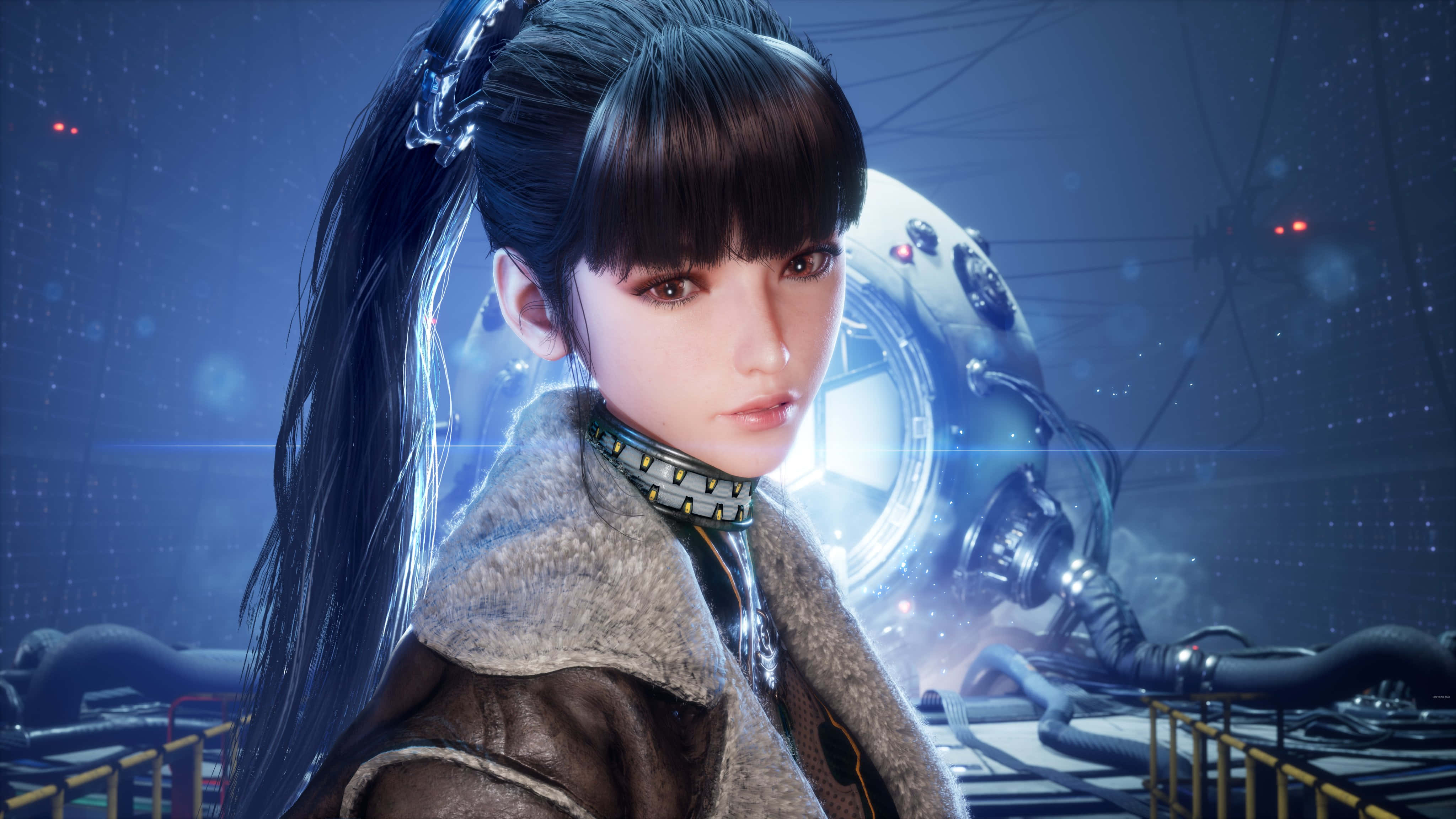 Stellar Blade, female character, futuristic backdrop, 4K Desktop Wallpaper