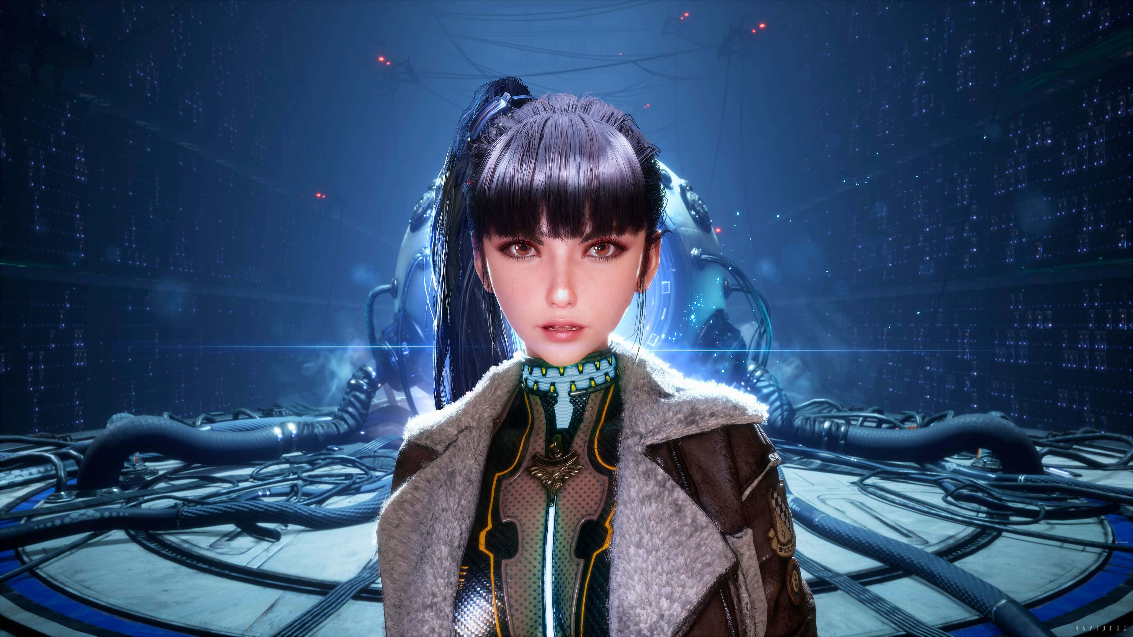 Stellar Blade, female character, cyber environment, 4K Desktop Wallpaper