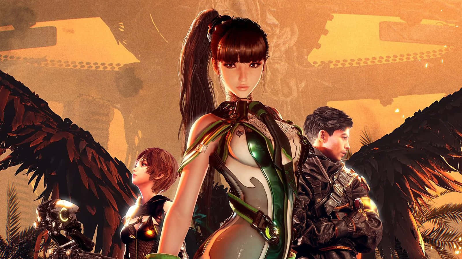 Stellar Blade, characters, dark wings, HD Desktop Wallpaper