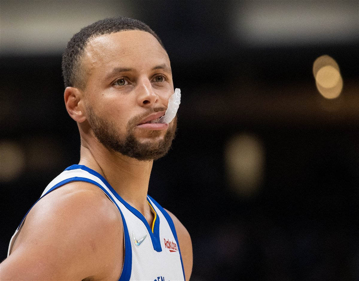 Steph Curry, mouthpiece, basketball player, SD Desktop Wallpaper