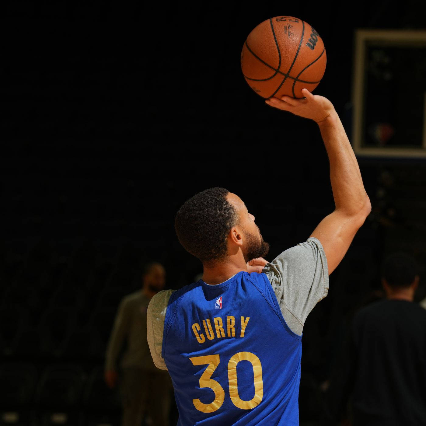 Steph Curry, Curry 30 jersey, blue, HD Desktop Wallpaper