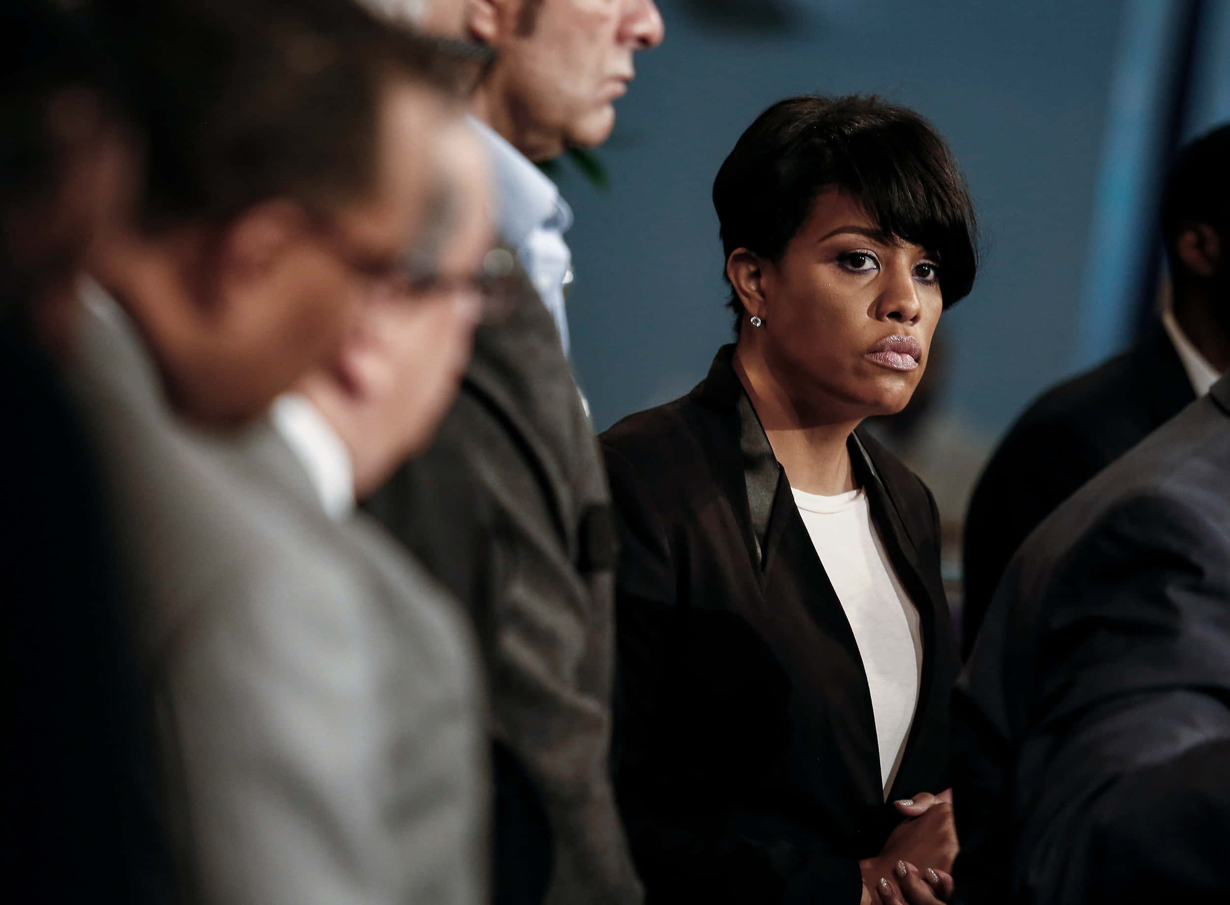 Stephanie Rawlings Blake, black blazer, formal gathering, Full HD Desktop Wallpaper