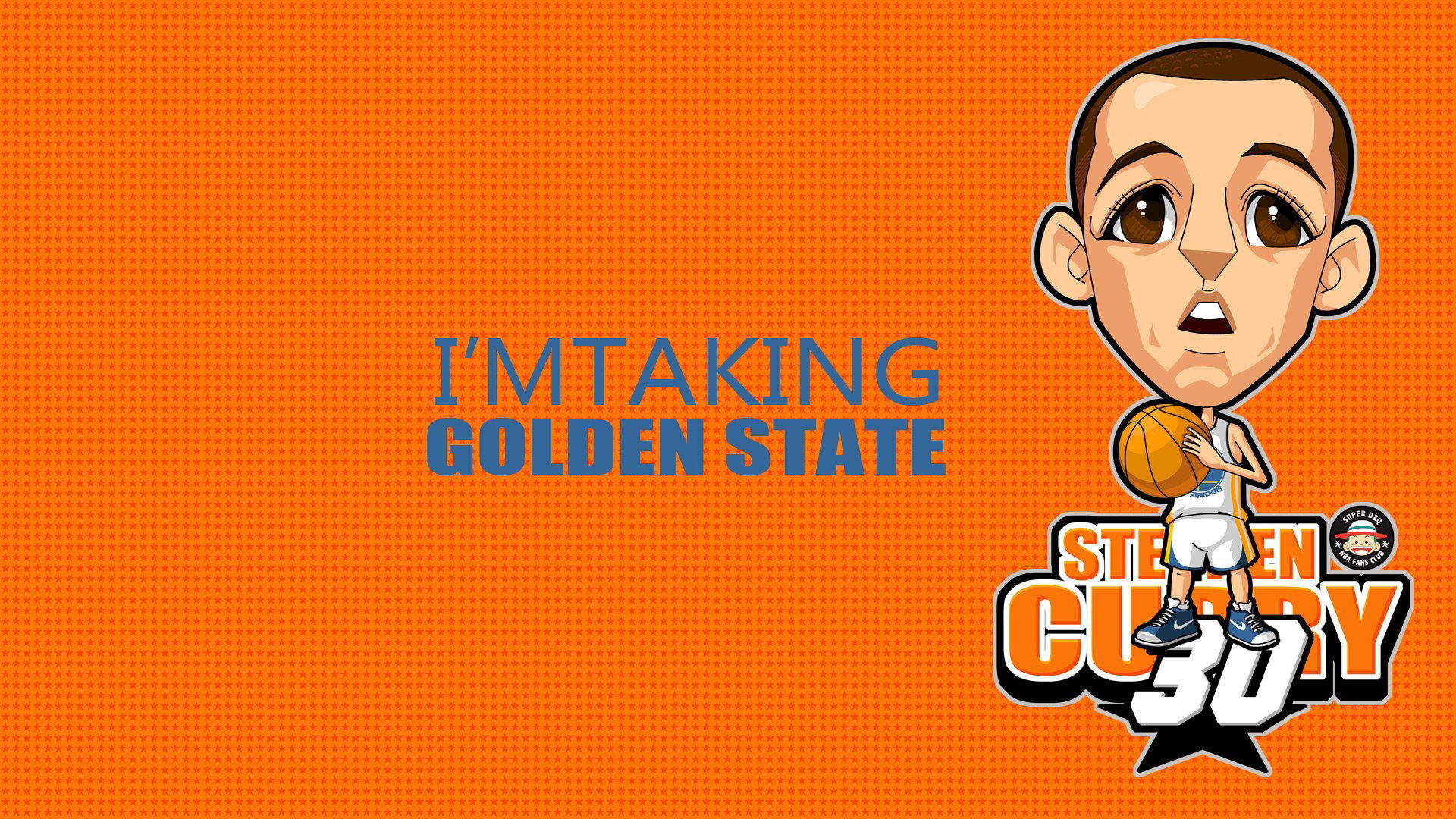 Cartoon Stephen Curry, Stephen Curry, basketball, Full HD Desktop Wallpaper