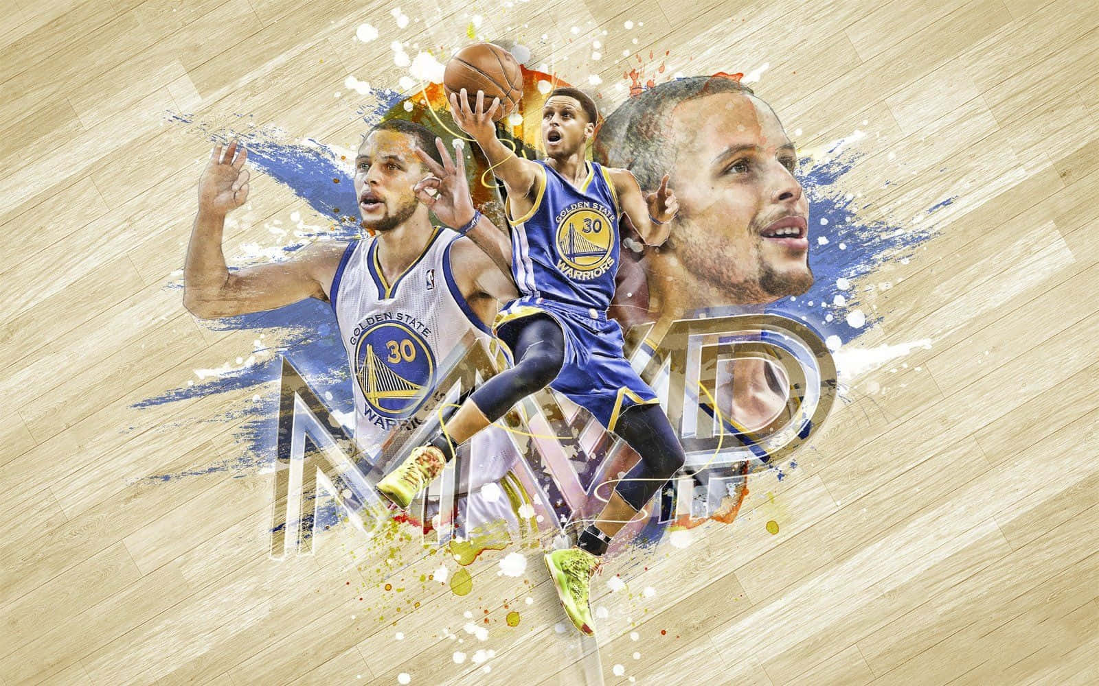 Stephen Curry, basketball player, mid-shot, HD Desktop Wallpaper