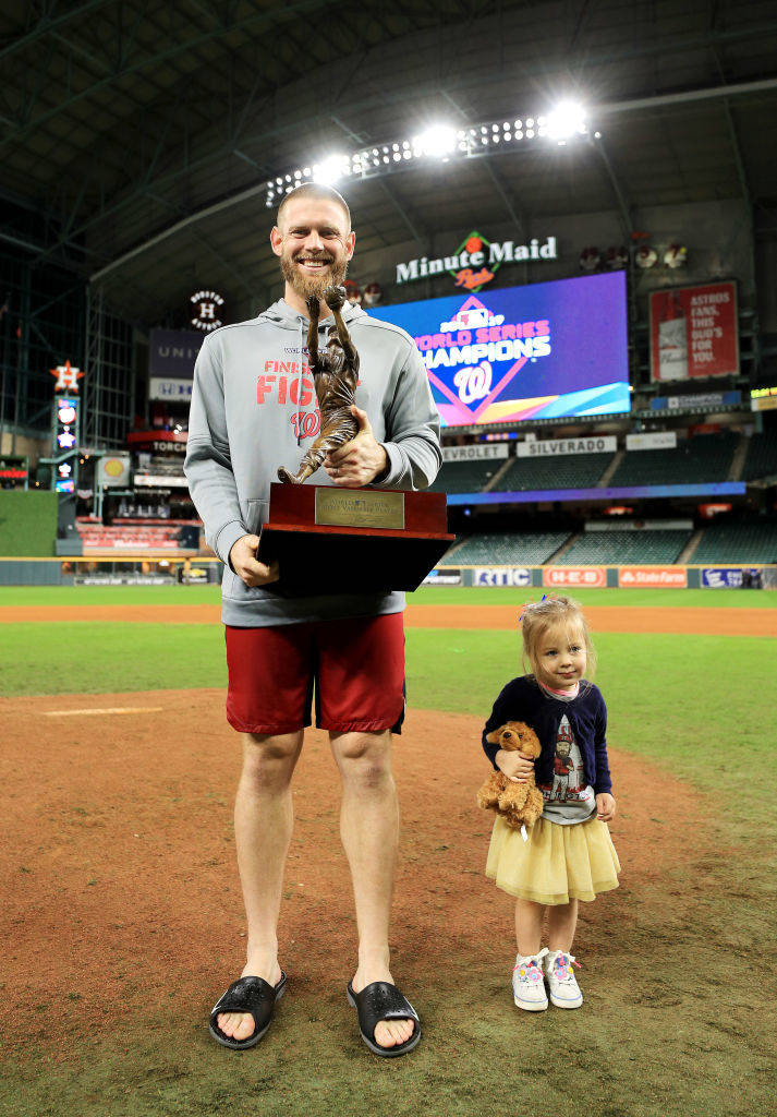 Stephen Strasburg, MVP Award, baseball trophy, SD Phone Wallpaper