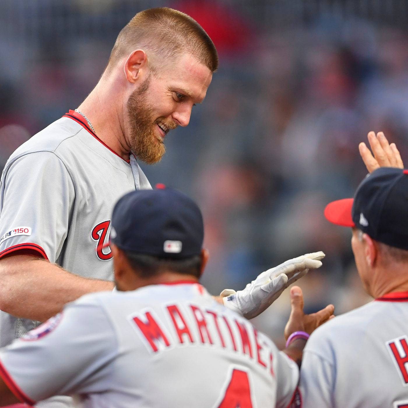 Stephen Strasburg, gray jersey, baseball players, HD Desktop Wallpaper