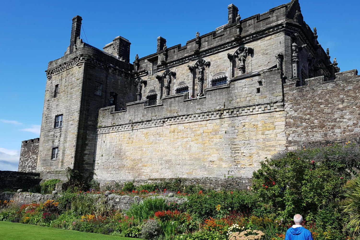 Sterling Castle, historic stone castle, ornate carvings, HD Desktop Wallpaper