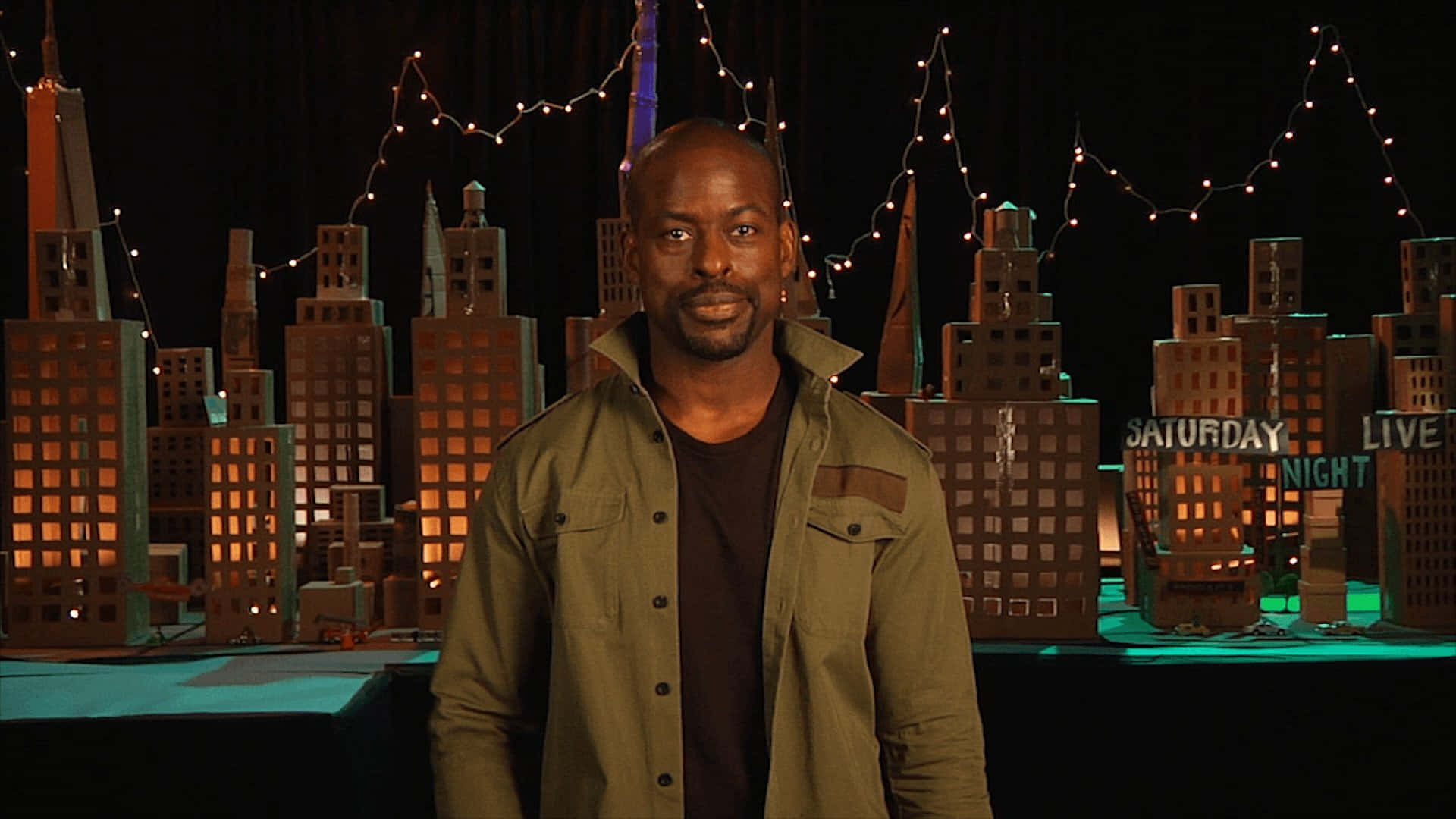 Sterling K Brown, red carpet, miniature cityscape, Full HD Desktop Wallpaper