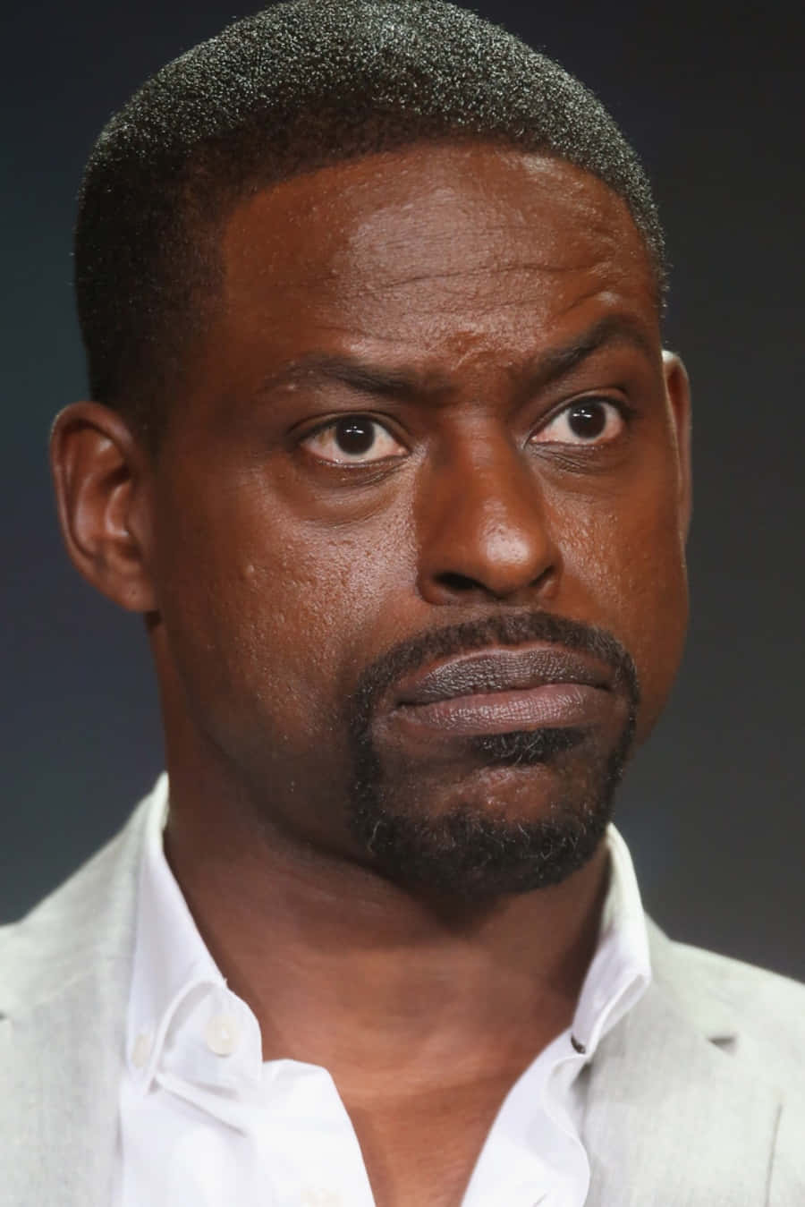 Sterling K Brown, Emmy award-winning actor, white shirt, HD Phone Wallpaper