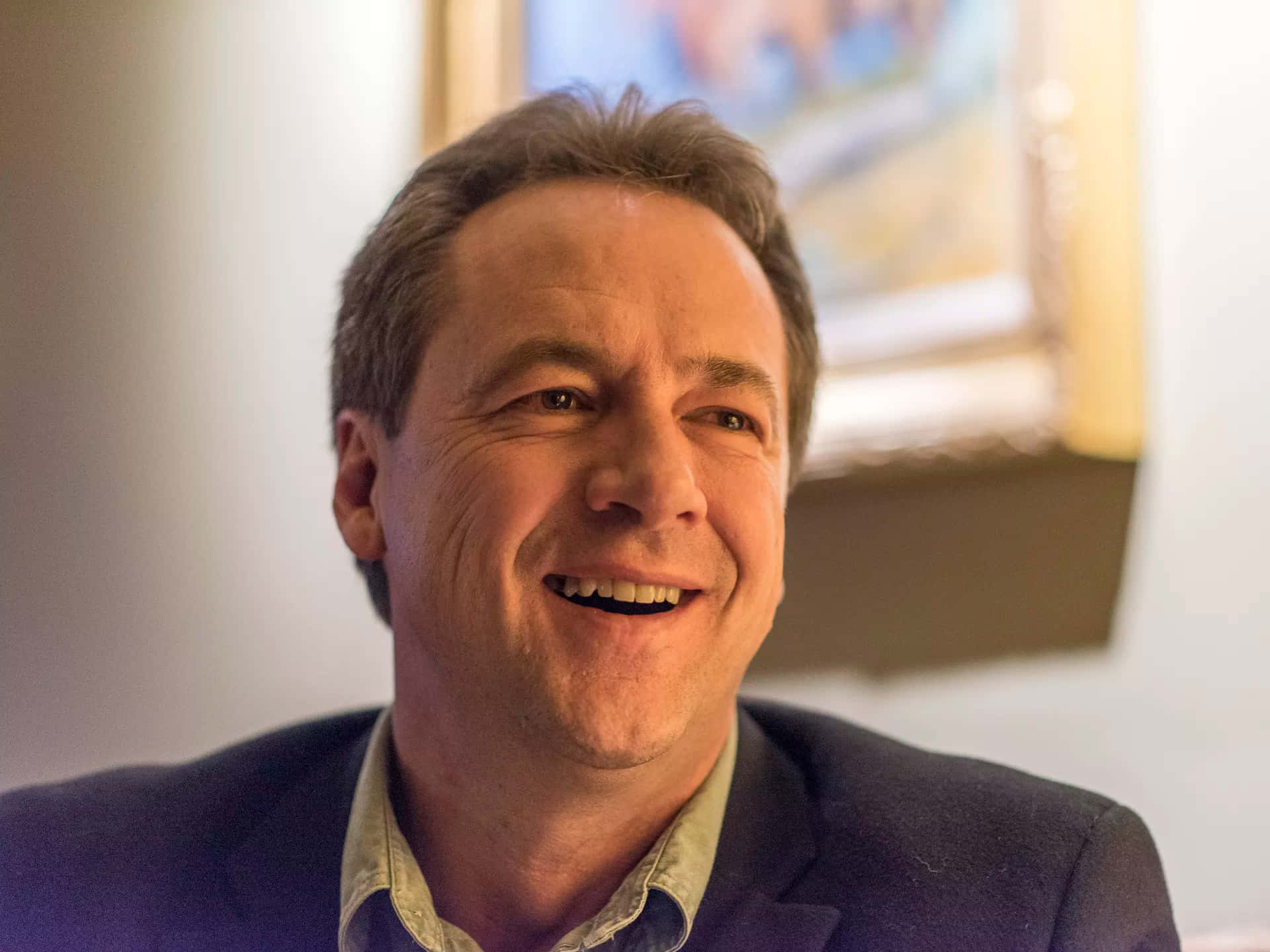 Steve Bullock, dark blazer, collared shirt, Full HD Desktop Wallpaper