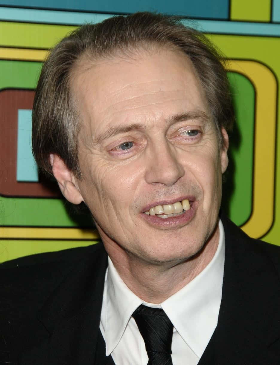 Steve Buscemi, colorful geometric backdrop, close-up photo, SD Phone Wallpaper
