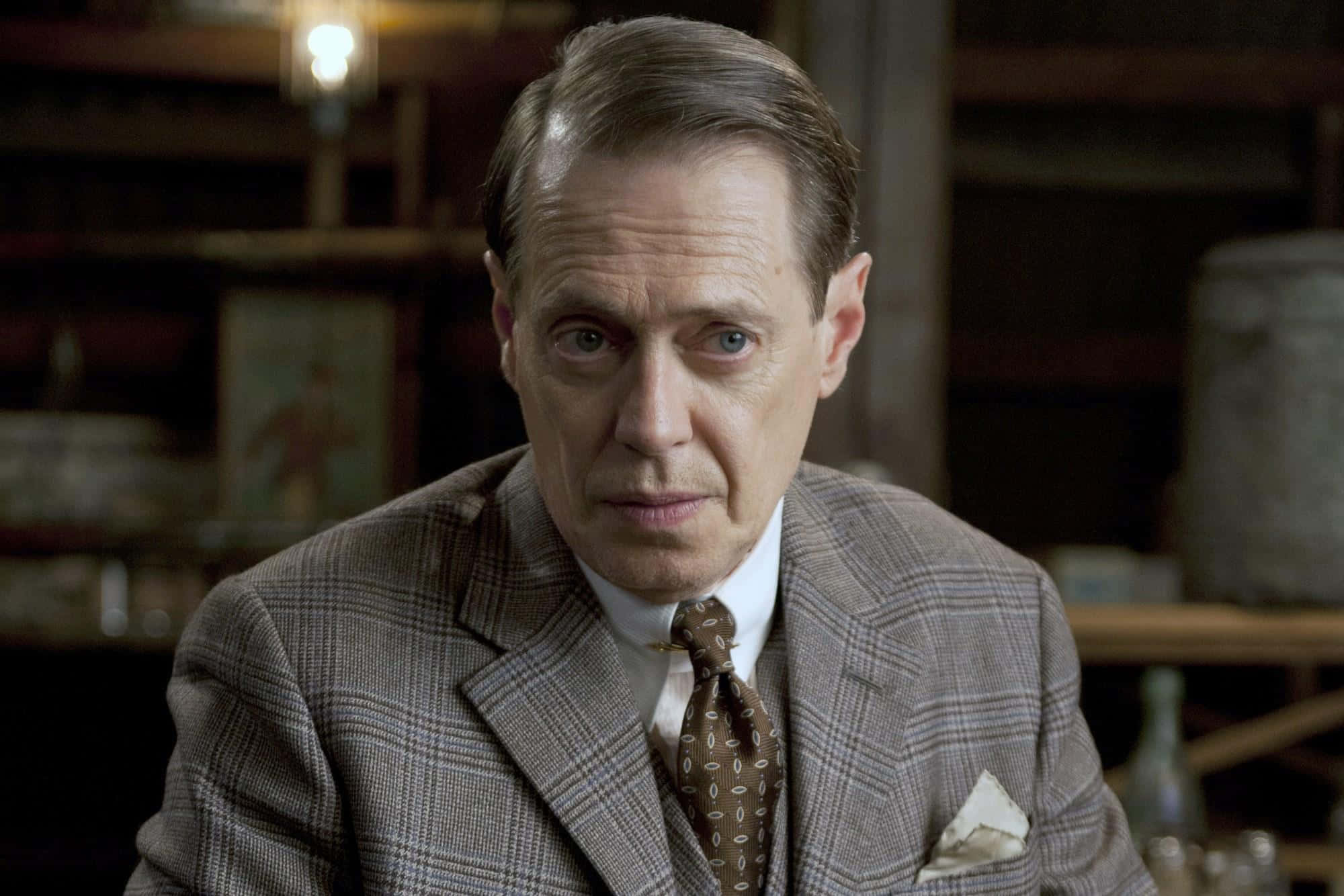 Steve Buscemi, plaid suit, patterned tie, Full HD Desktop Wallpaper