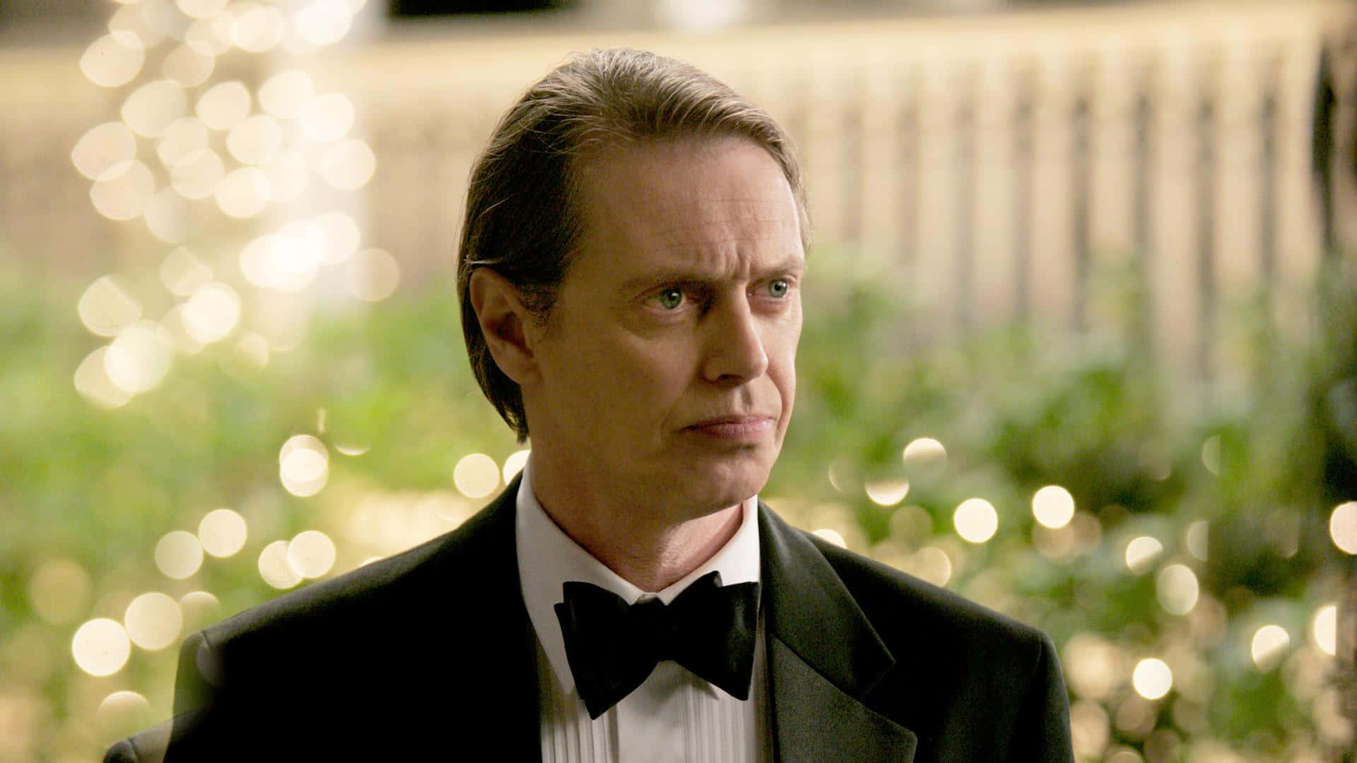 Steve Buscemi, black tuxedo, bow tie, Full HD Desktop Wallpaper