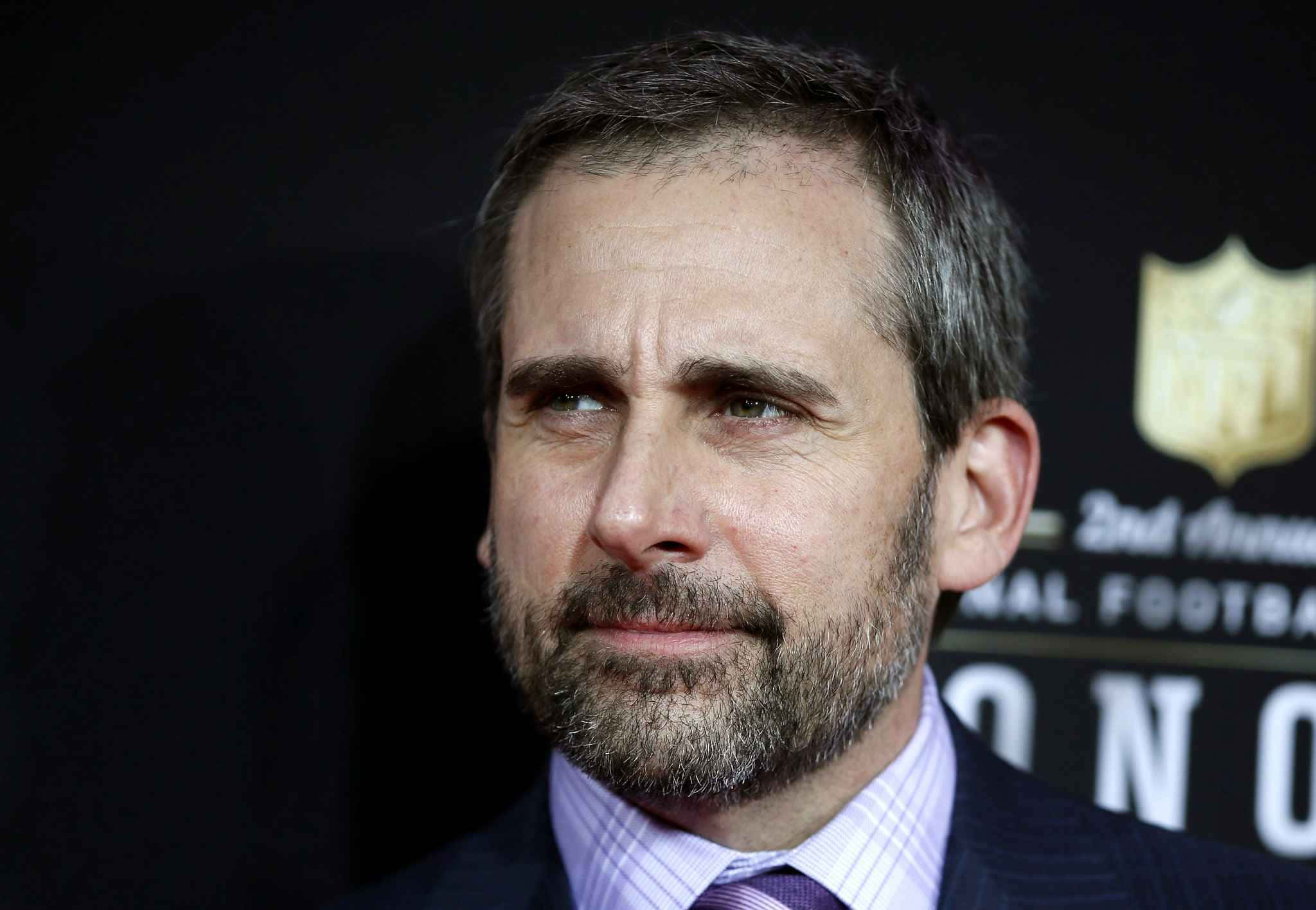 Steve Carell, suit, NFL event, Full HD Desktop Wallpaper