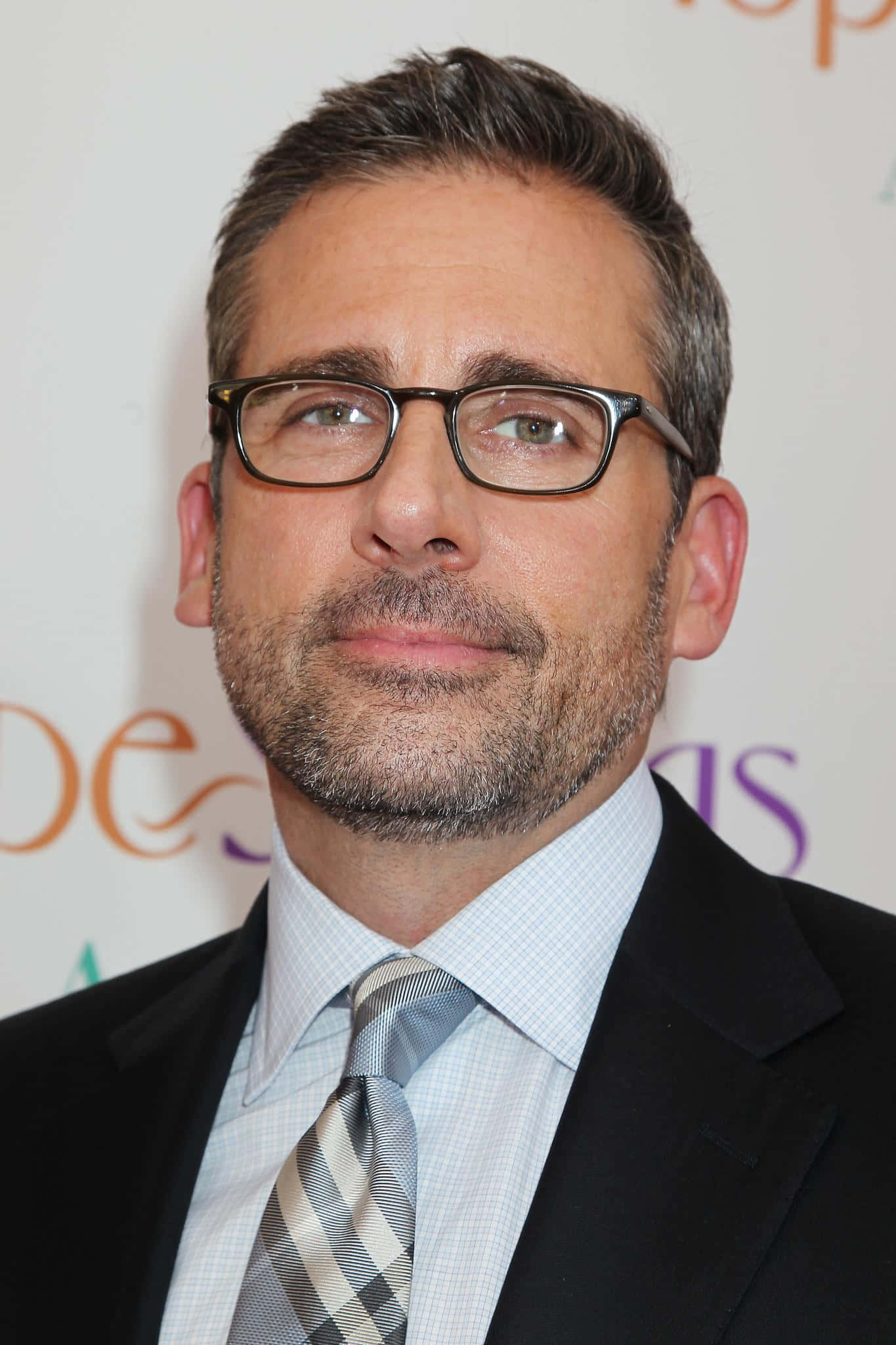 Steve Carell, glasses, beard, Full HD Phone Wallpaper