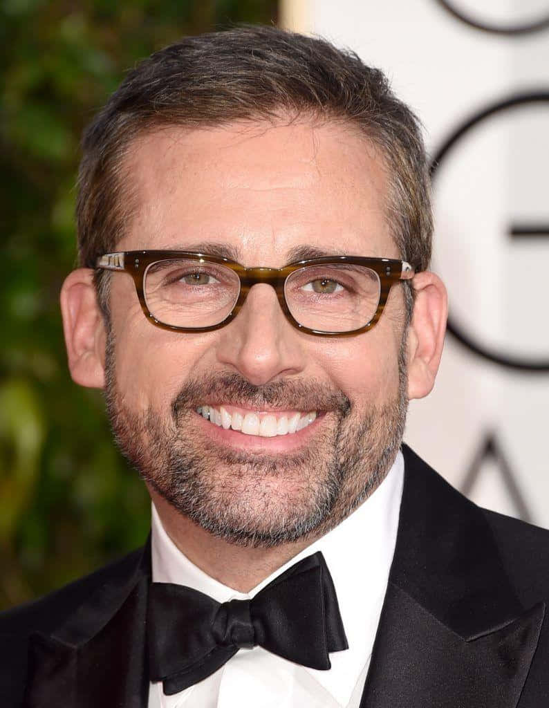 Steve Carell, black tuxedo bowtie, glamorous event, SD Phone Wallpaper