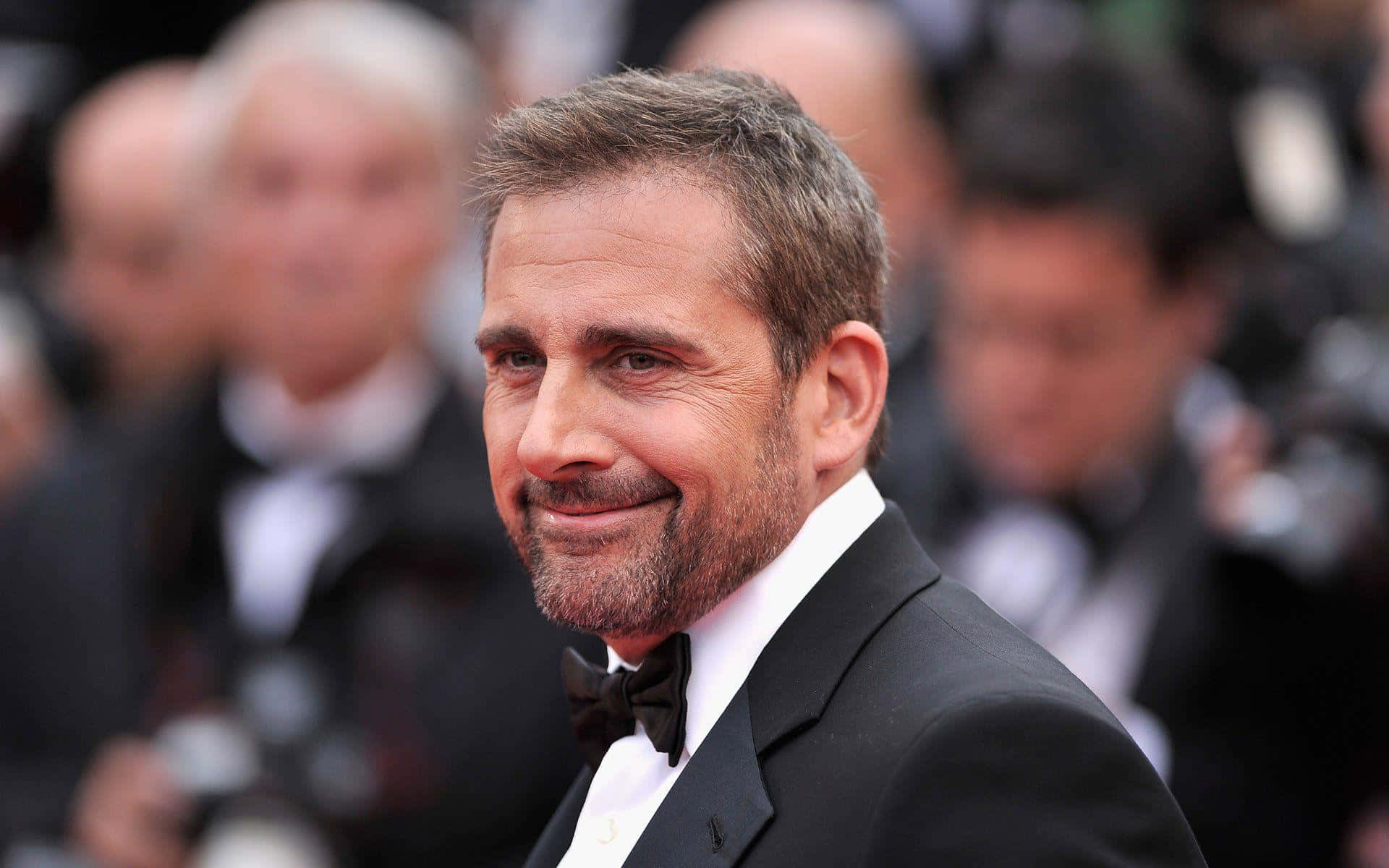 Steve Carell, black tuxedo, bow tie, Full HD Desktop Wallpaper
