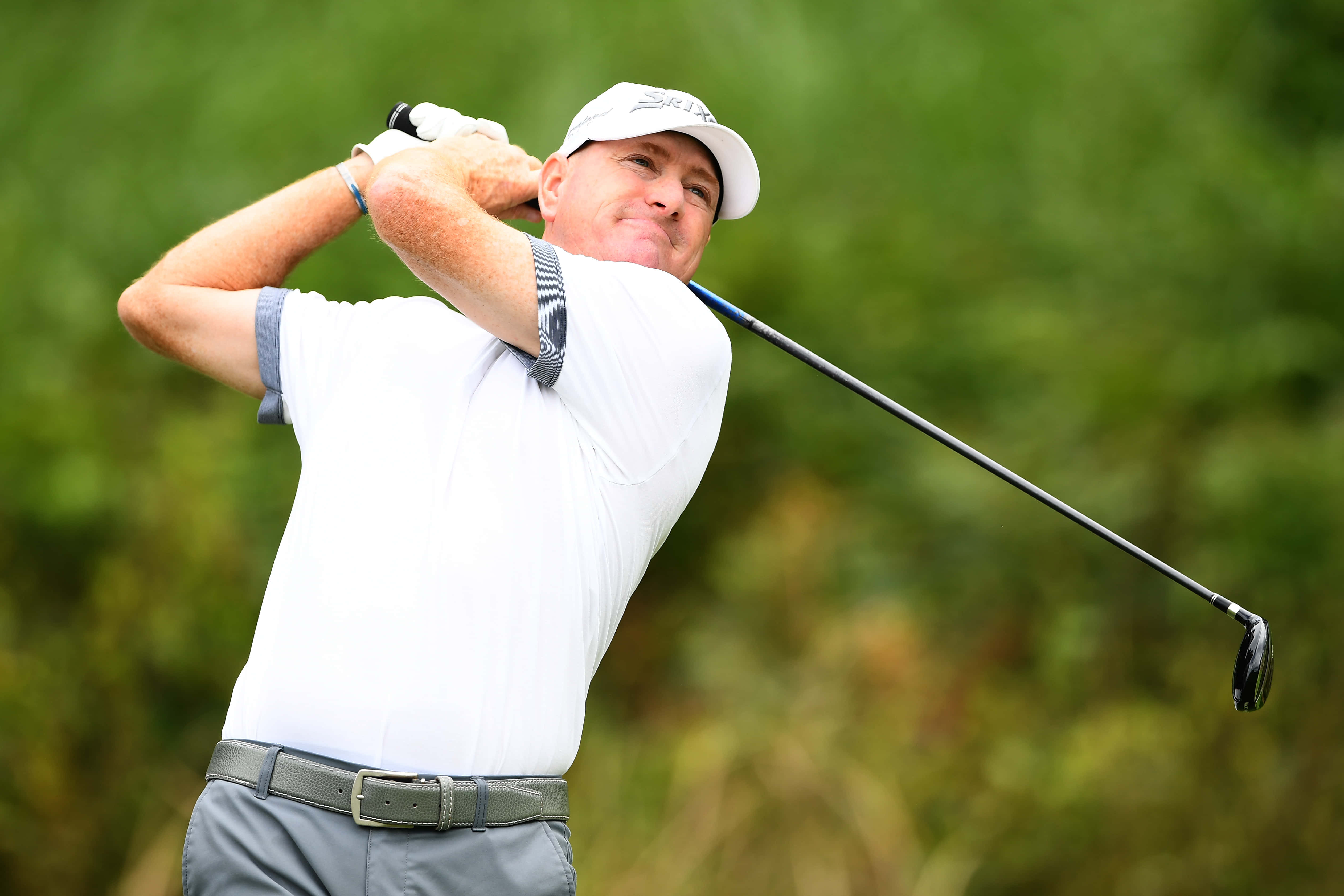 Steve Flesch, golf club, white shirt, 4K Desktop Wallpaper