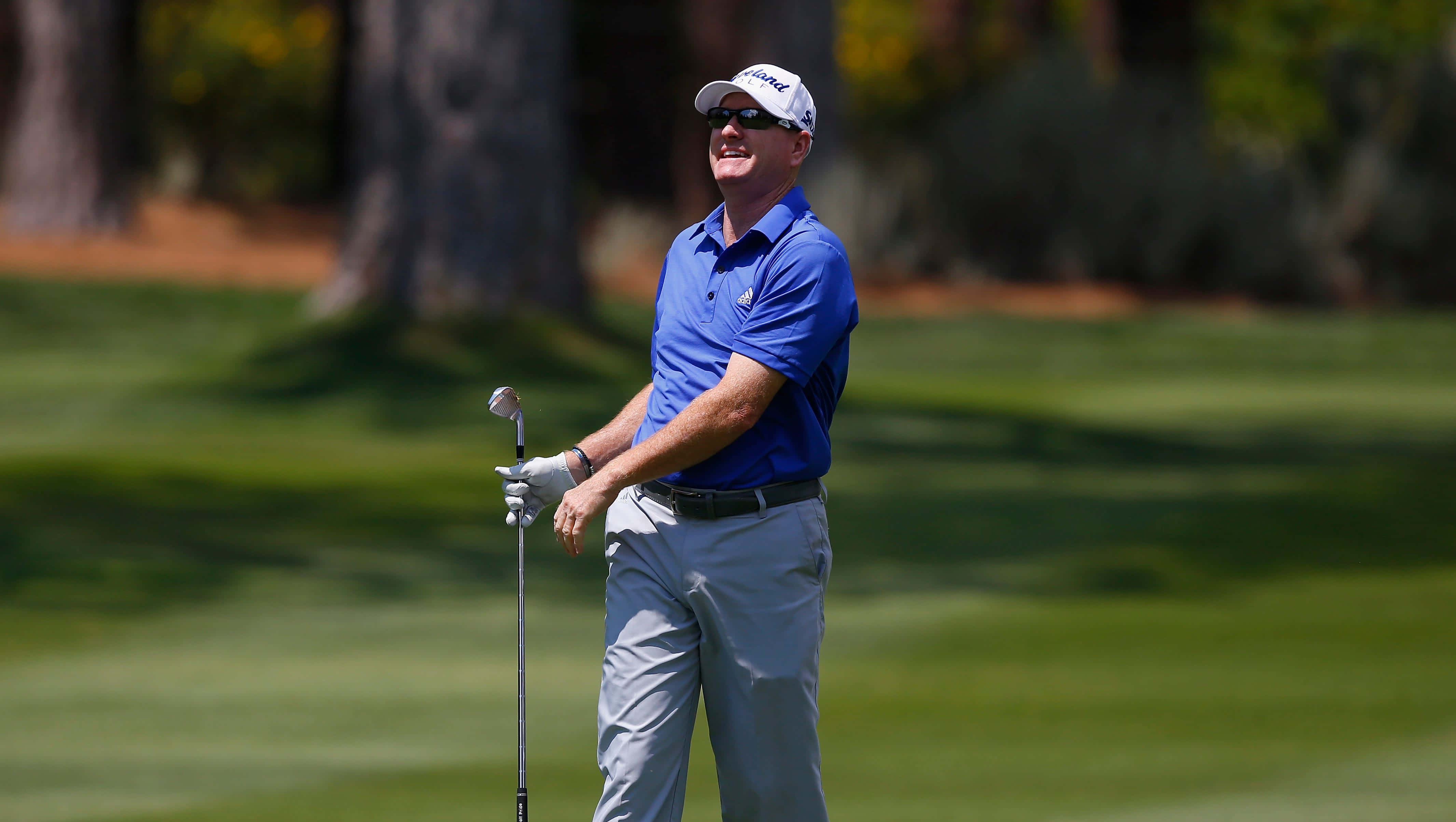 Steve Flesch, blue shirt, white cap, 4K Desktop Wallpaper