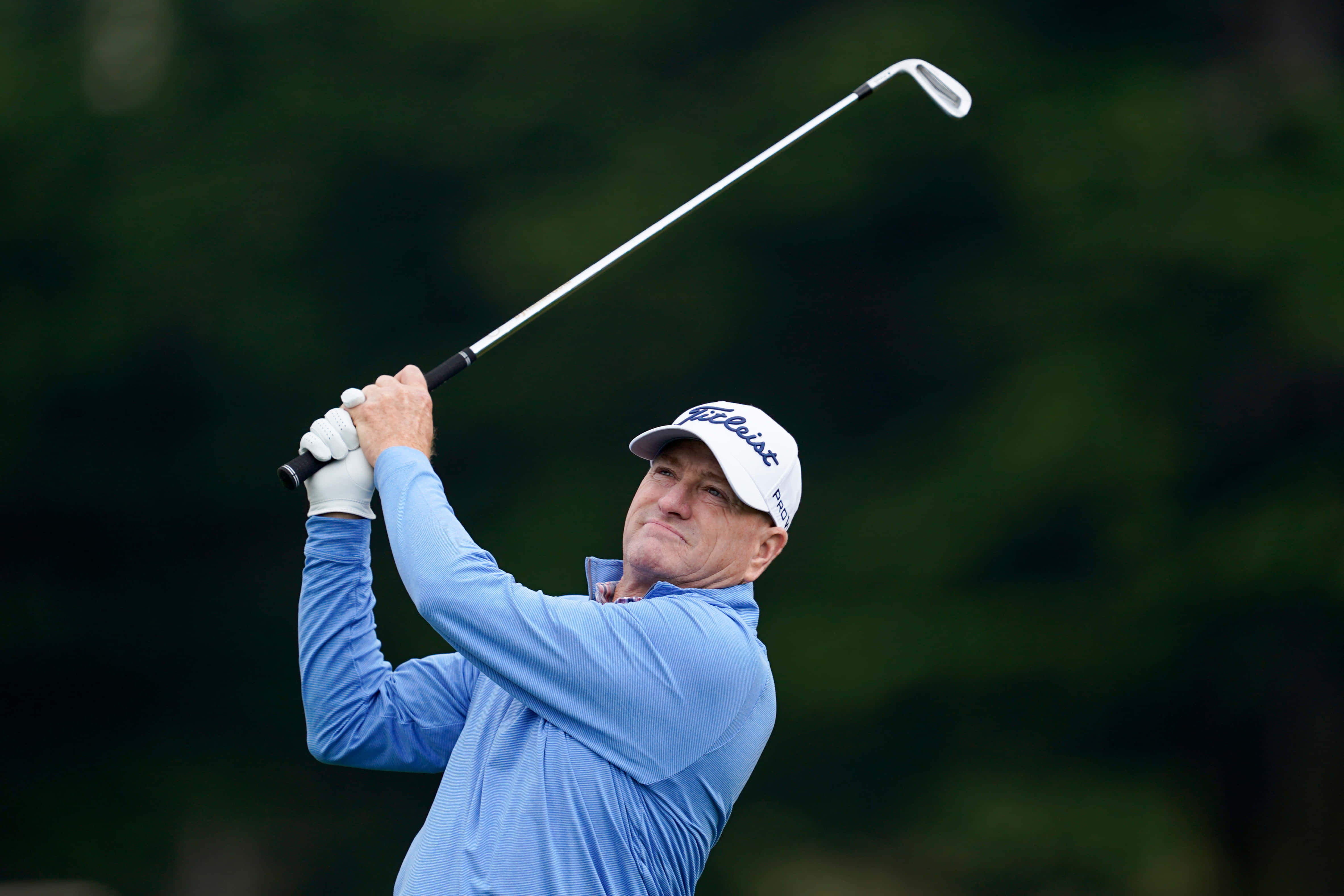 Steve Flesch, blue shirt, white cap, 4K Desktop Wallpaper