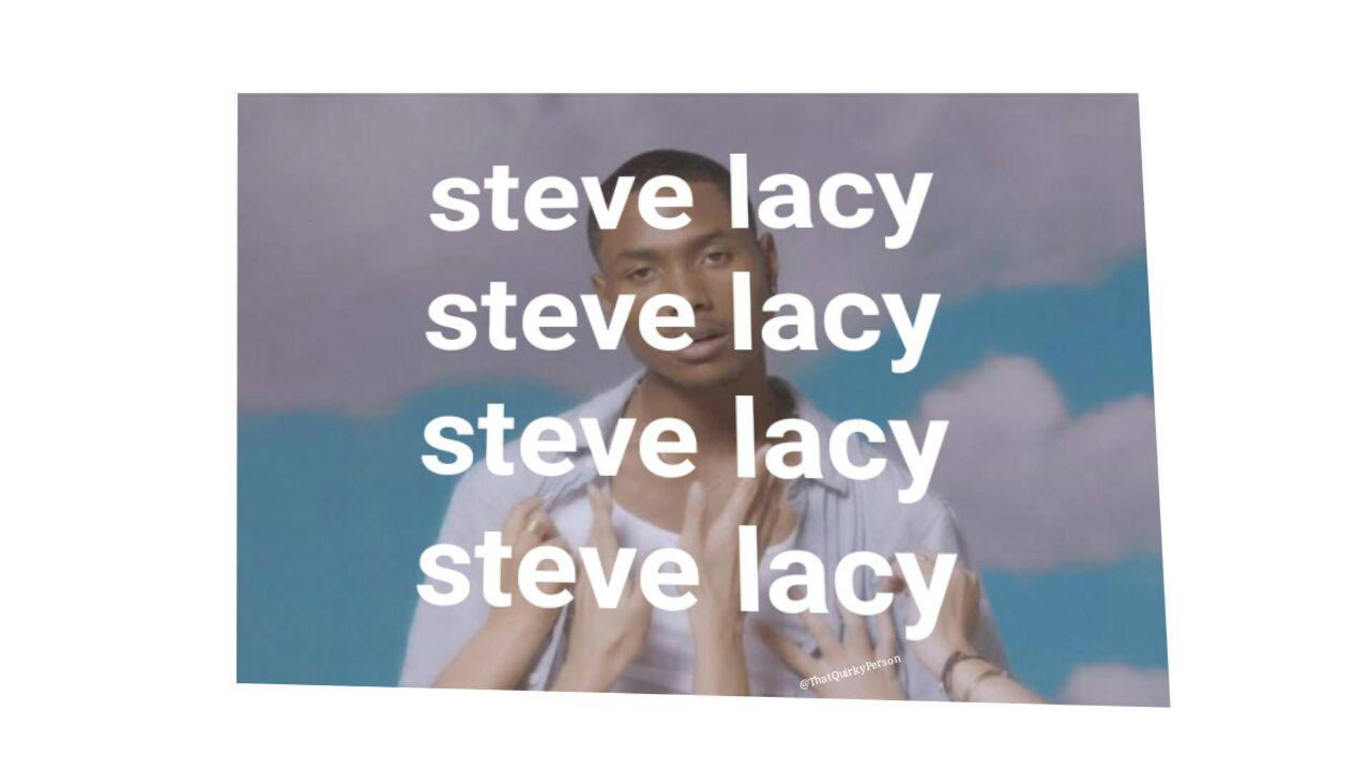 Steve Lacy, cloudy sky, light shirt, Full HD Desktop Wallpaper