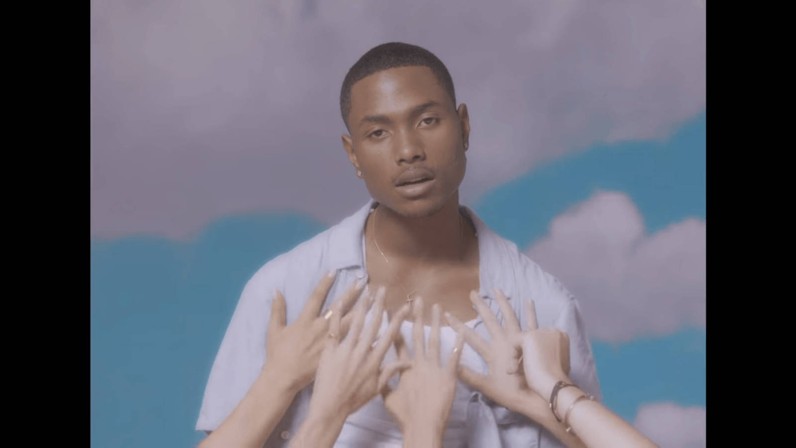 Steve Lacy, light shirt, painted sky backdrop, HD Desktop Wallpaper