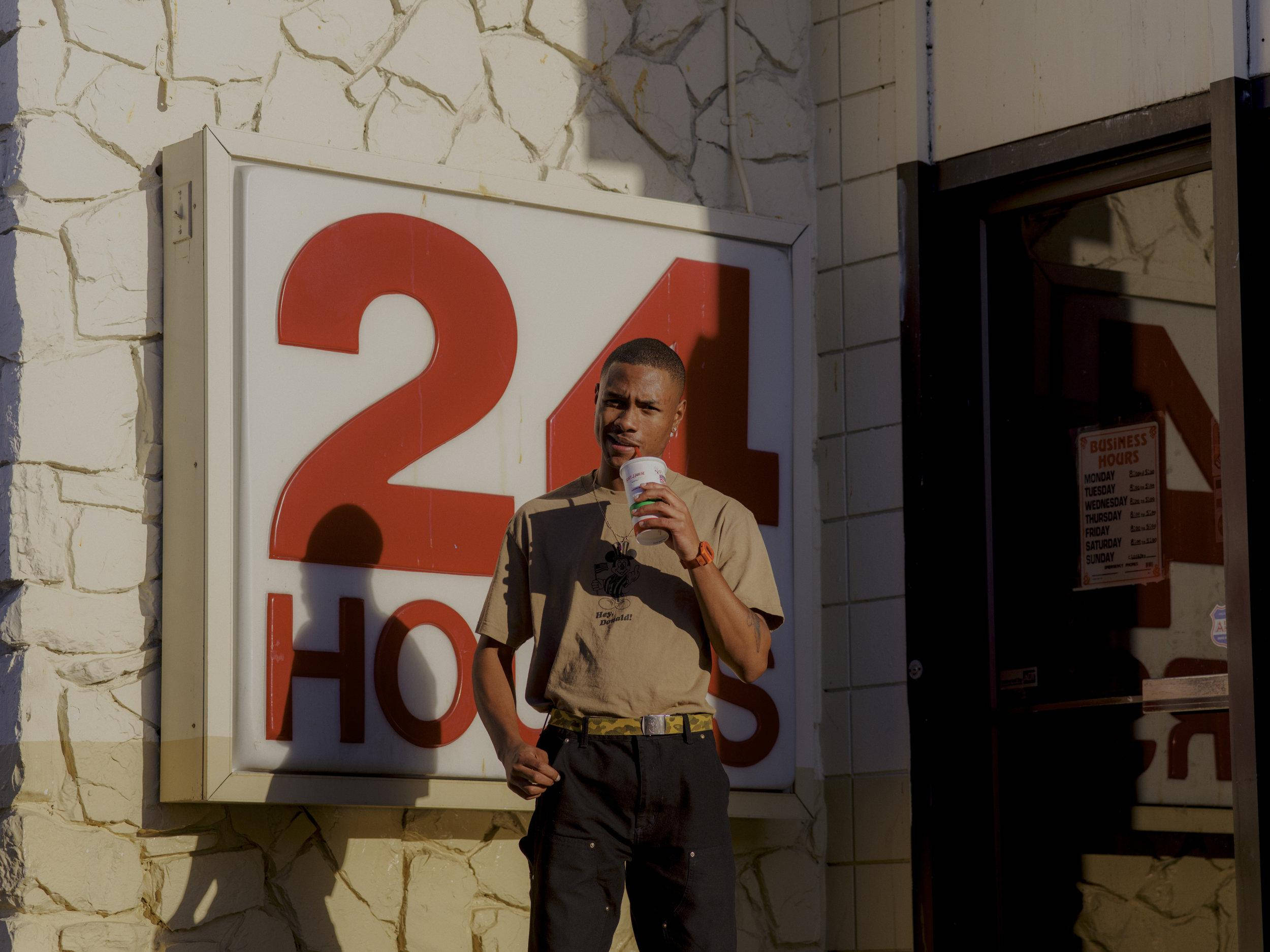 Steve Lacy, 24 hours sign, bright red, Full HD Desktop Wallpaper