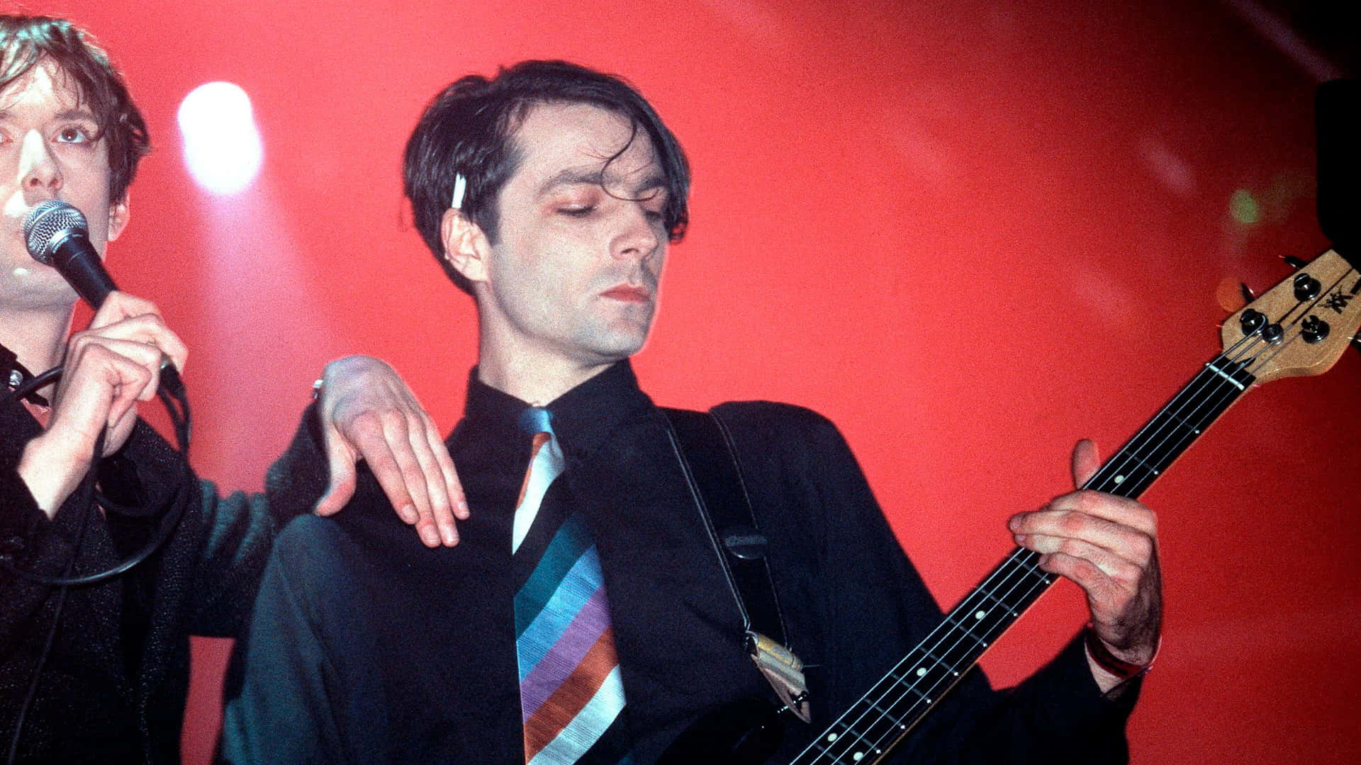 Steve Mackey, red lights, stage, Full HD Desktop Wallpaper